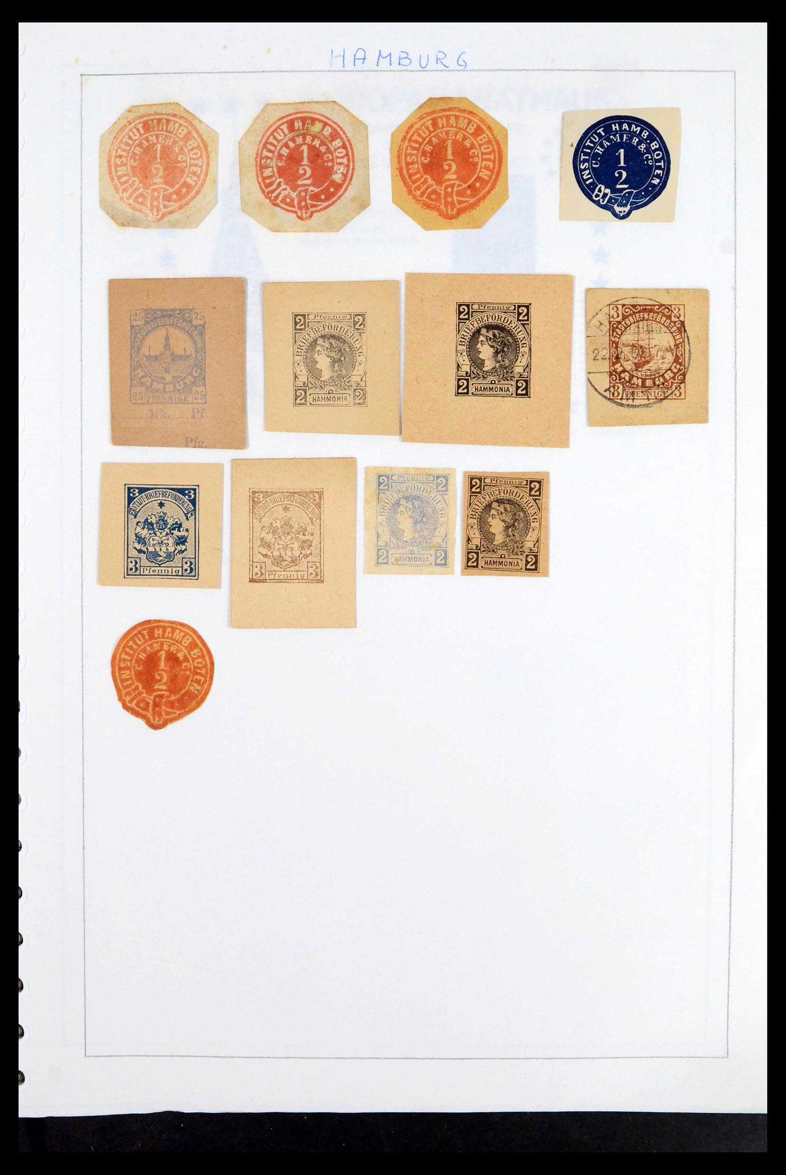 39425 0153 - Postzegelverzameling 39425 Duitsland stadspost 1880-1905.