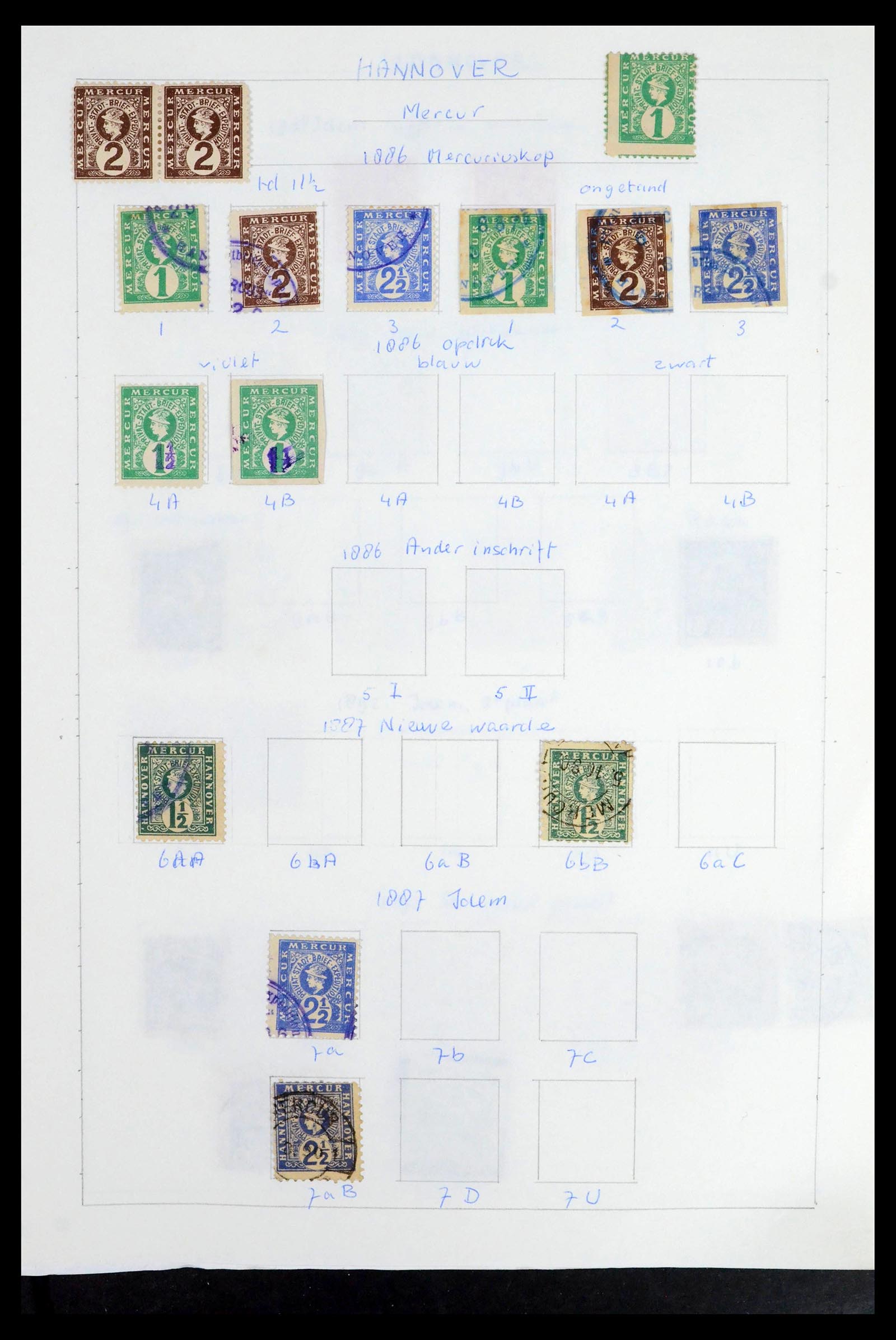 39425 0156 - Postzegelverzameling 39425 Duitsland stadspost 1880-1905.