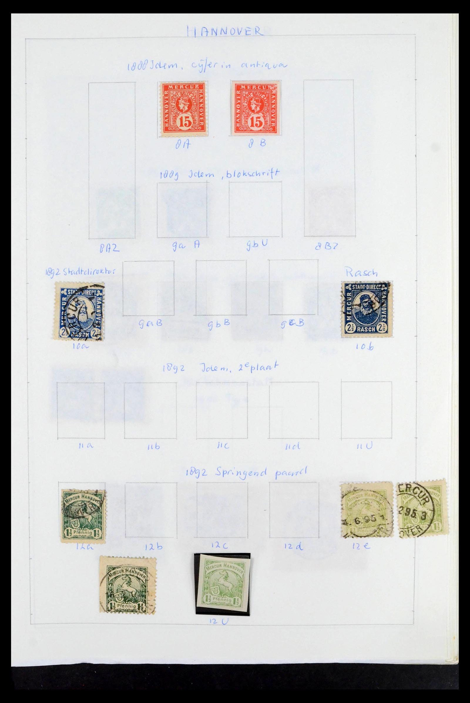 39425 0157 - Postzegelverzameling 39425 Duitsland stadspost 1880-1905.