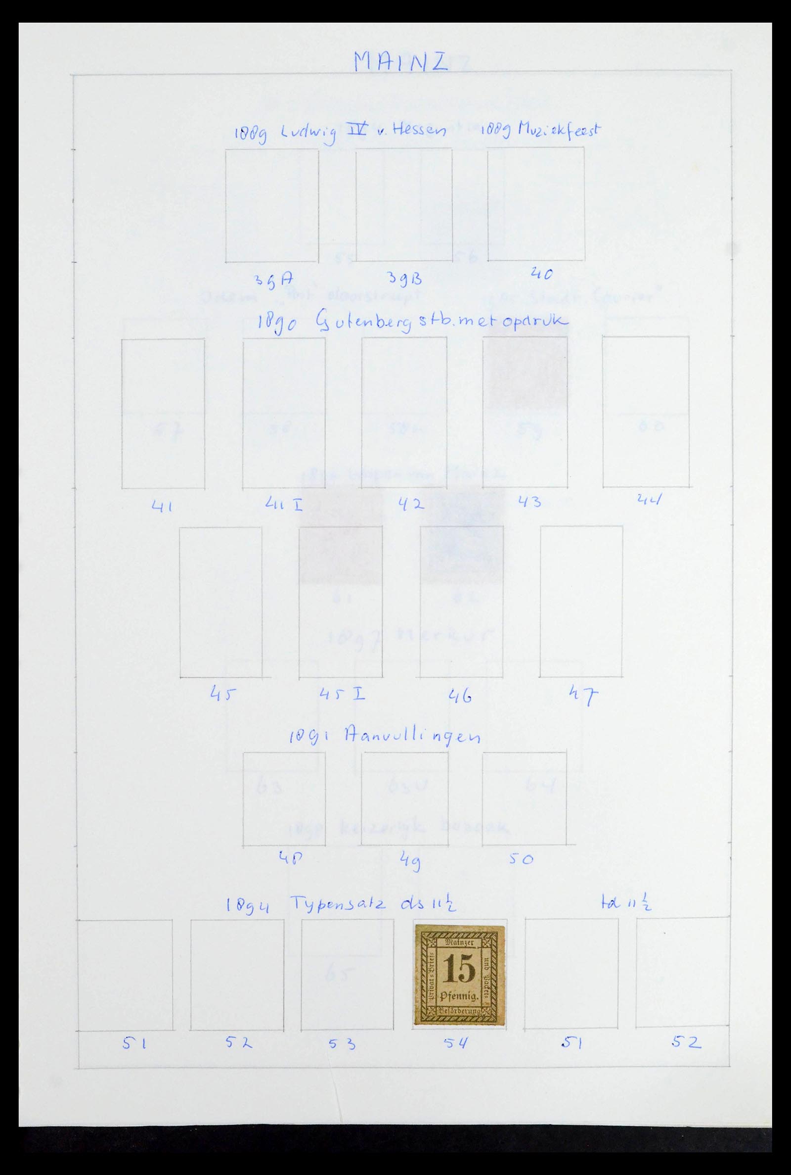 39425 0201 - Postzegelverzameling 39425 Duitsland stadspost 1880-1905.