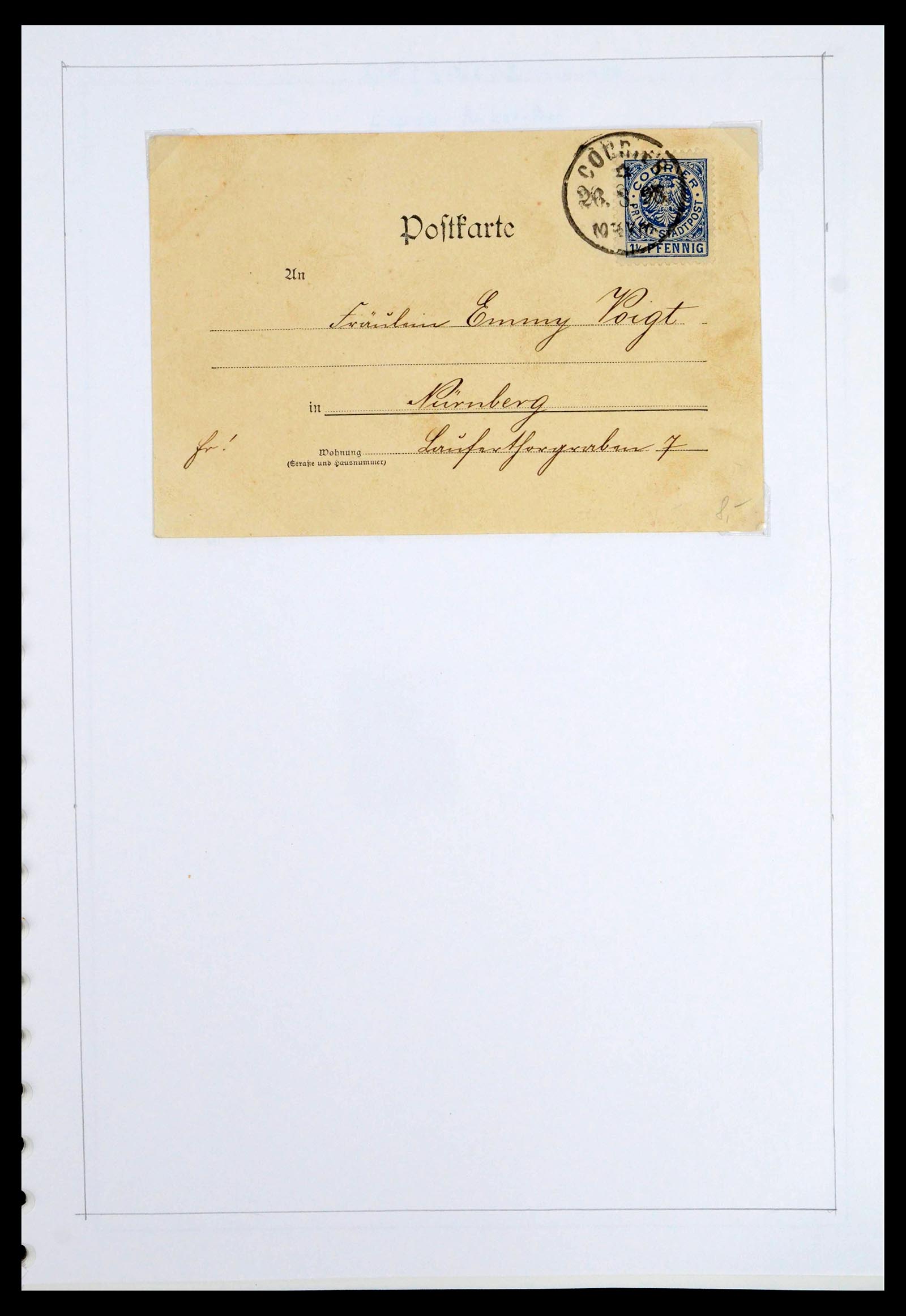 39425 0222 - Postzegelverzameling 39425 Duitsland stadspost 1880-1905.