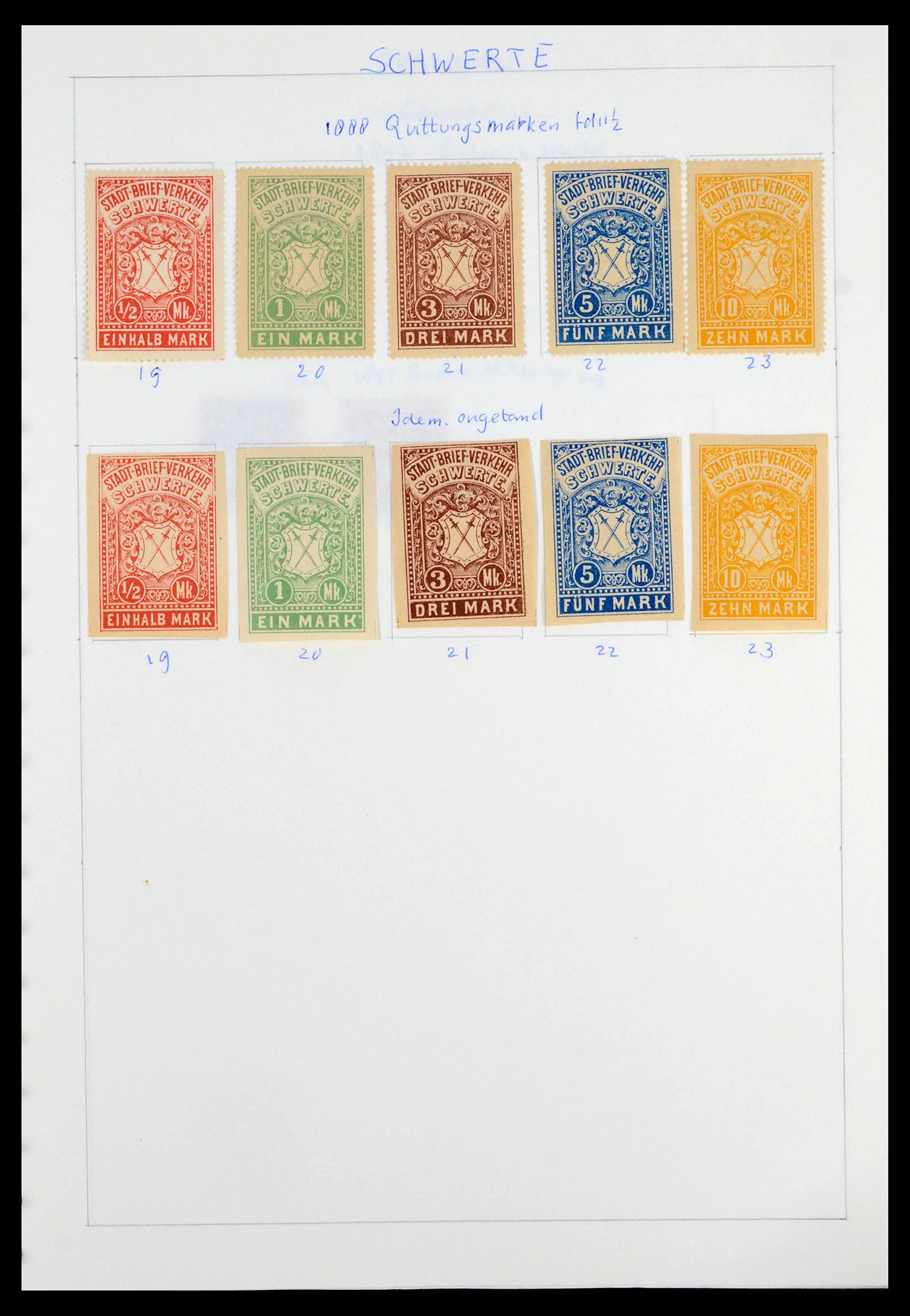 39425 0230 - Postzegelverzameling 39425 Duitsland stadspost 1880-1905.