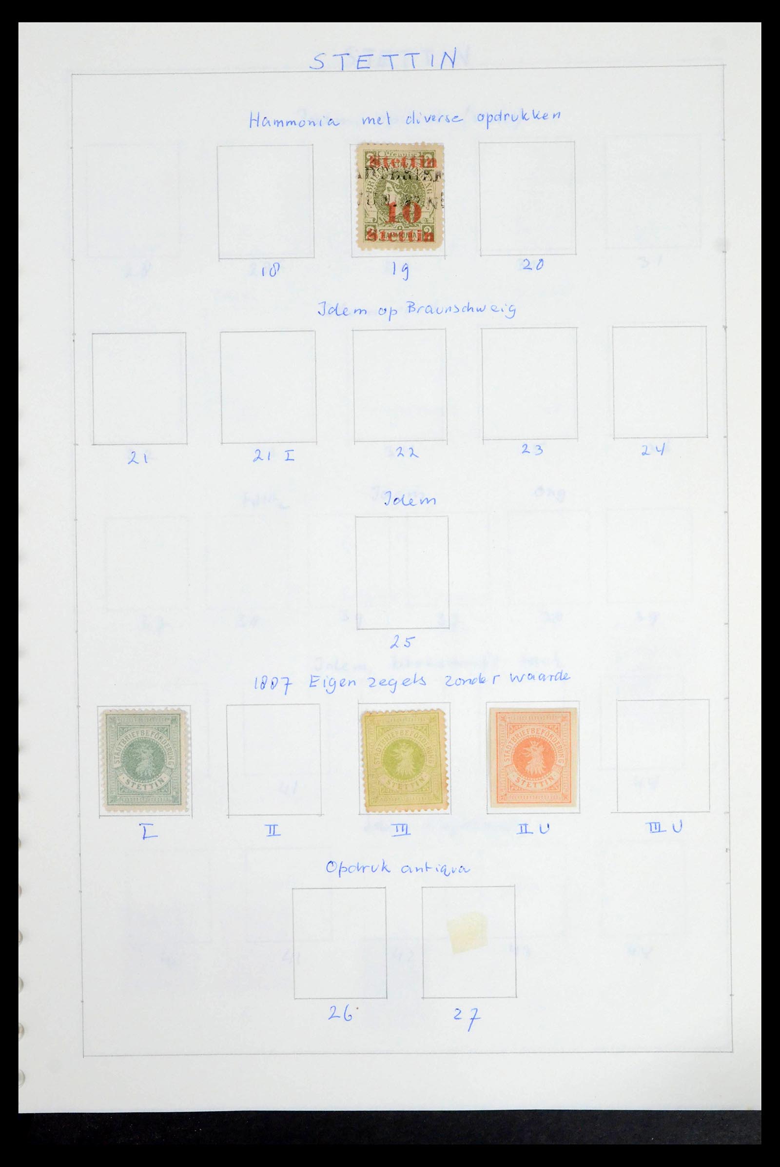 39425 0233 - Postzegelverzameling 39425 Duitsland stadspost 1880-1905.