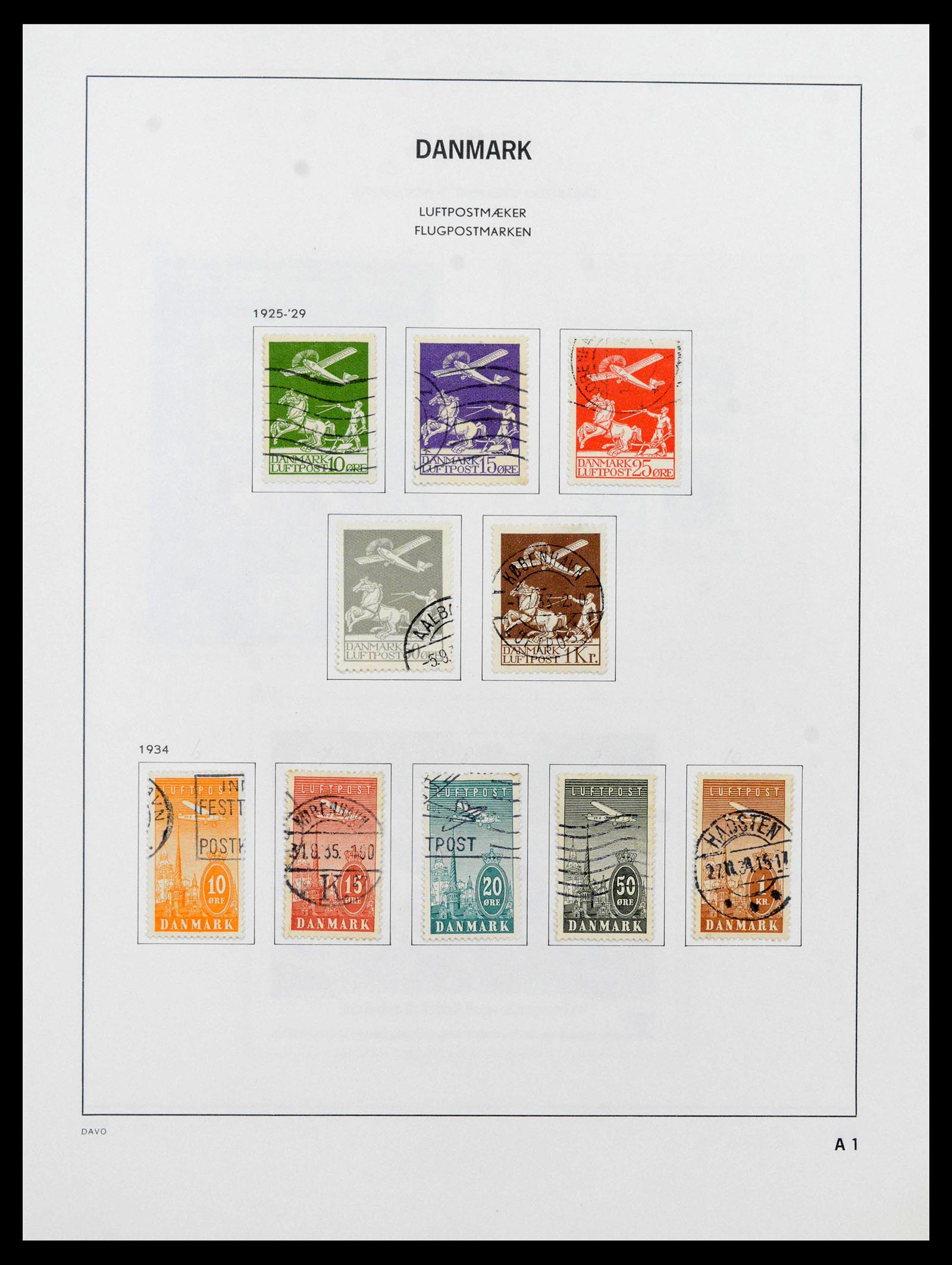 39428 0082 - Postzegelverzameling 39428 Denemarken 1851-2019.