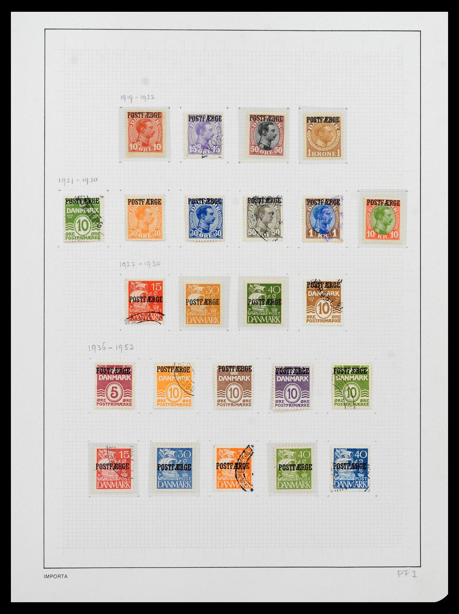 39428 0092 - Postzegelverzameling 39428 Denemarken 1851-2019.