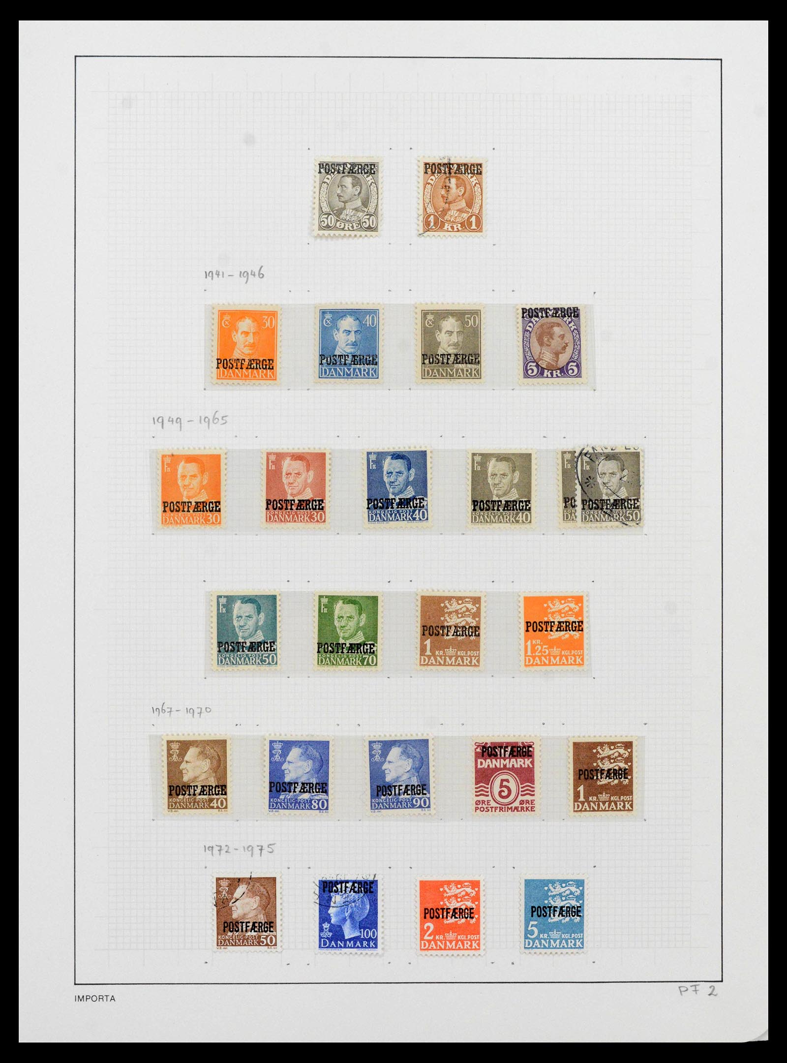 39428 0093 - Postzegelverzameling 39428 Denemarken 1851-2019.