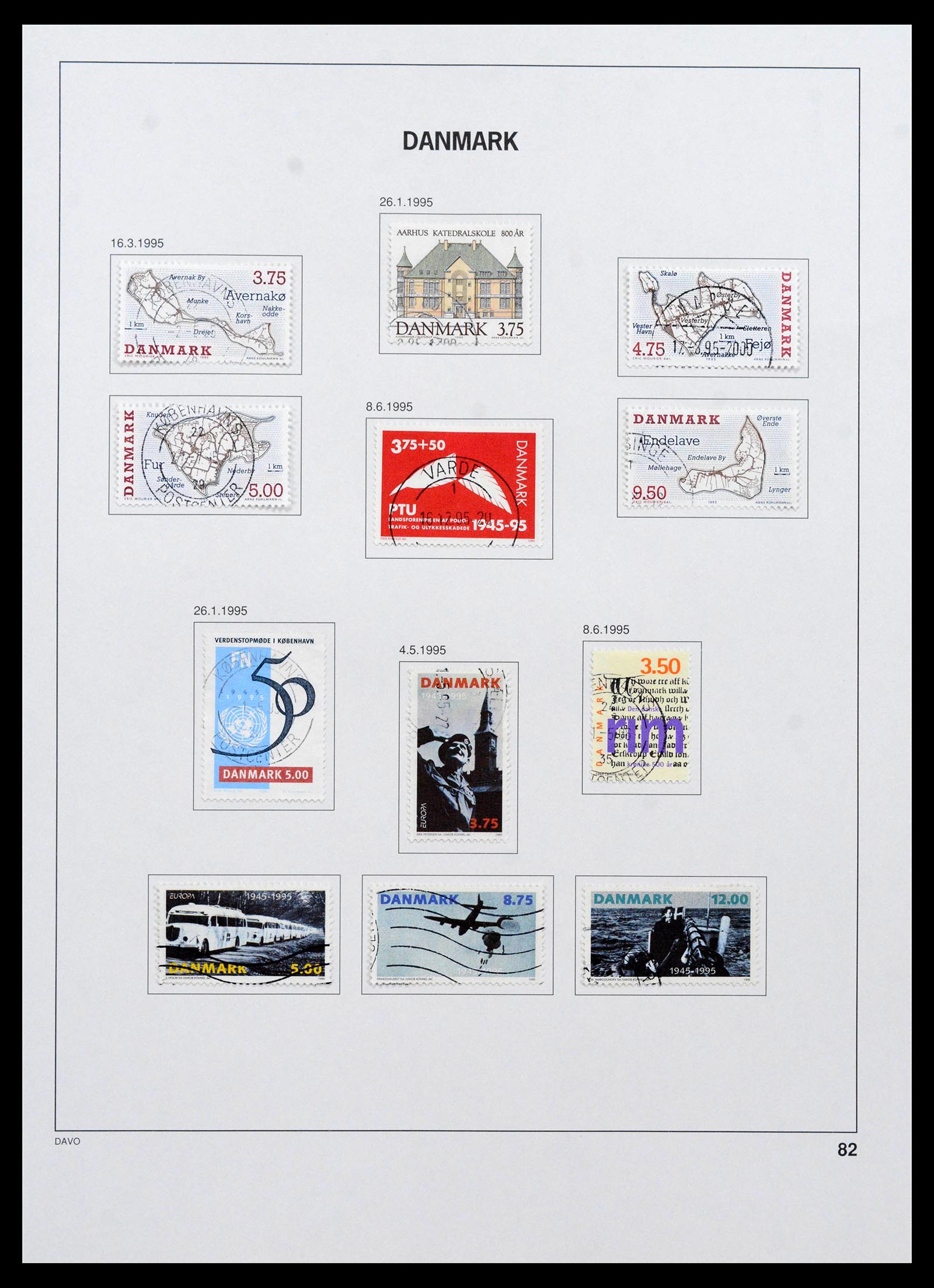 39428 0102 - Postzegelverzameling 39428 Denemarken 1851-2019.