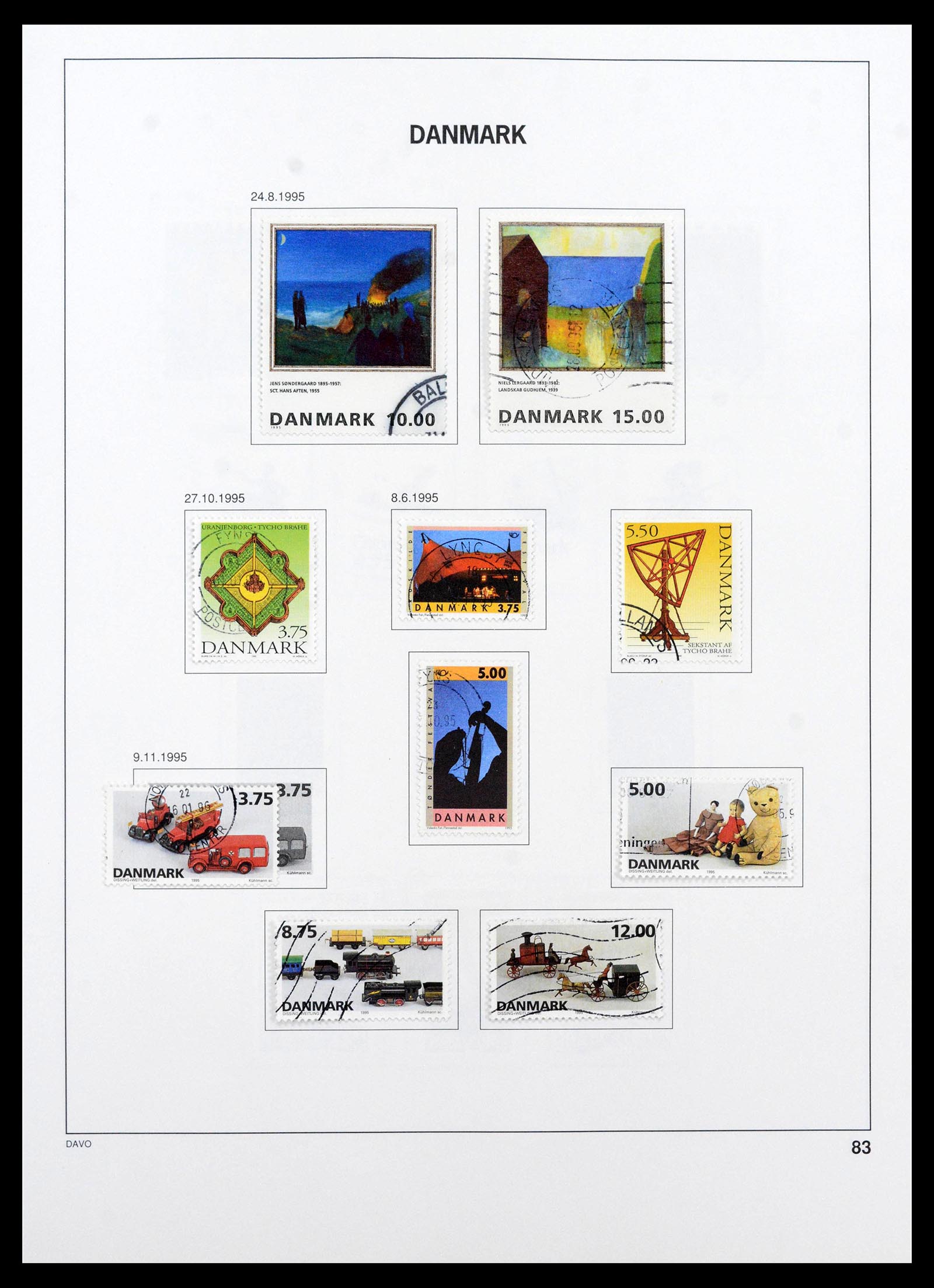 39428 0103 - Postzegelverzameling 39428 Denemarken 1851-2019.