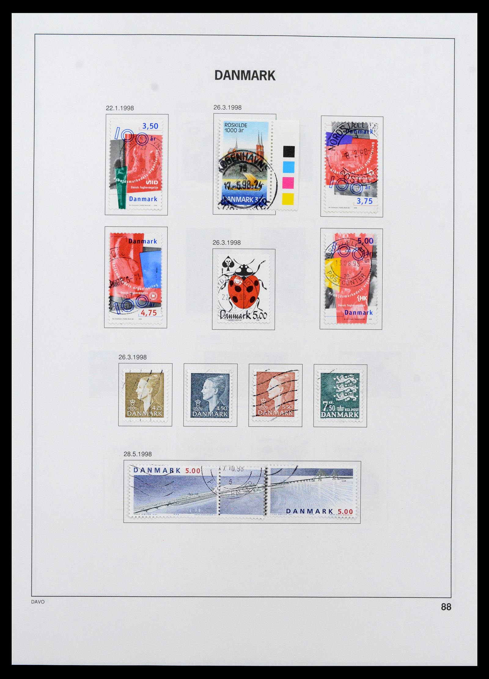 39428 0109 - Postzegelverzameling 39428 Denemarken 1851-2019.