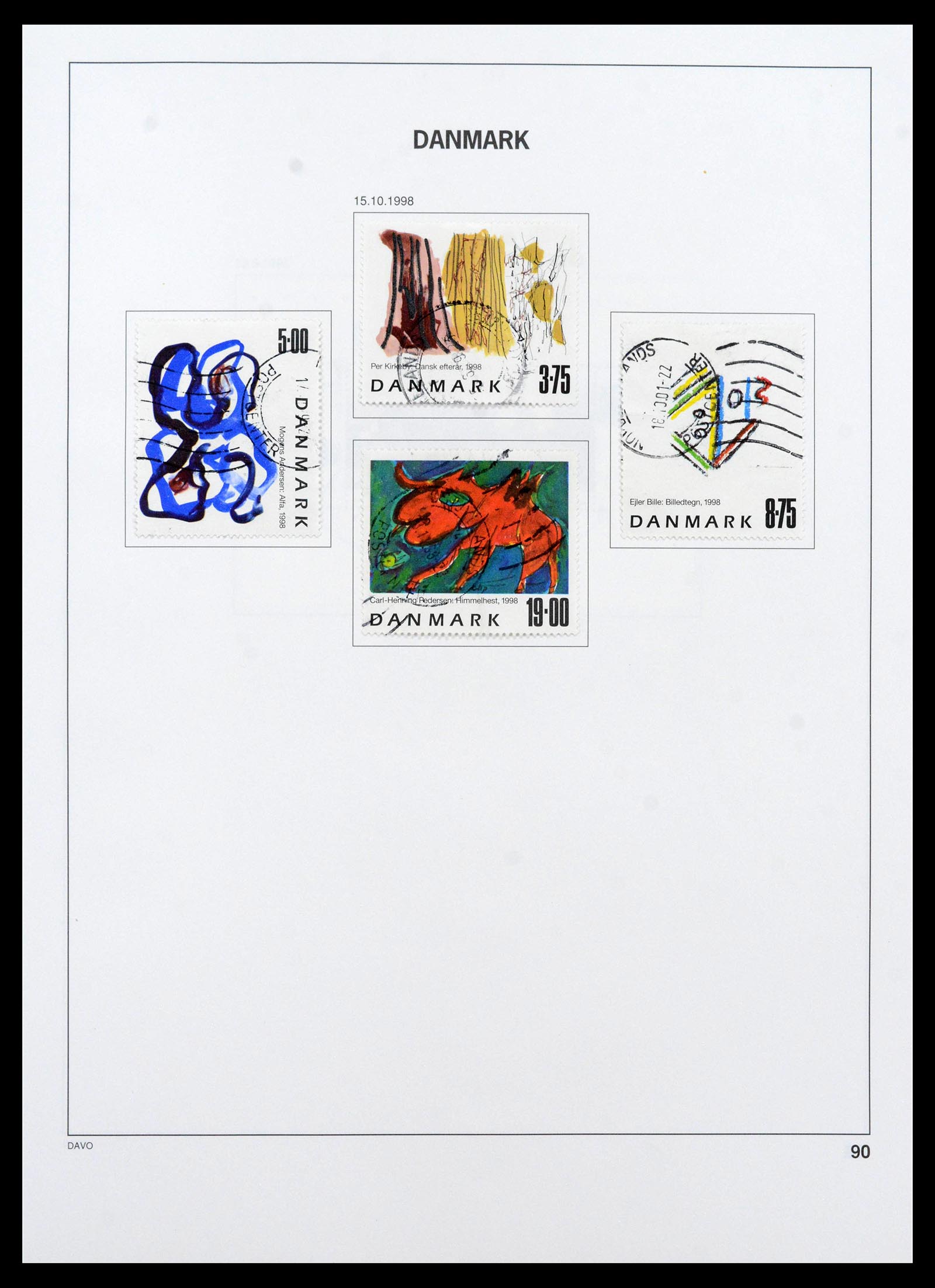 39428 0111 - Postzegelverzameling 39428 Denemarken 1851-2019.