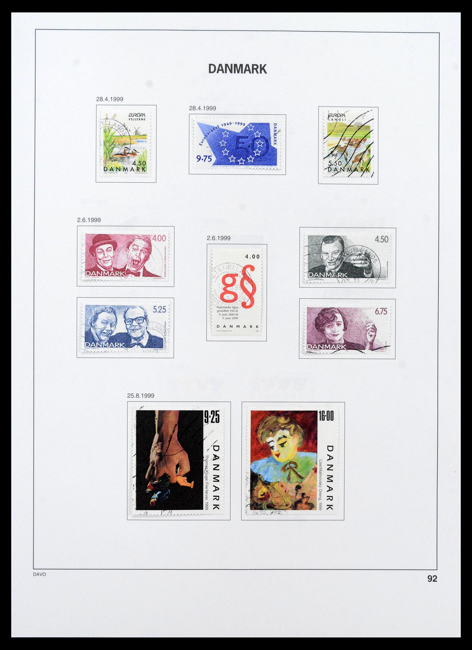 39428 0115 - Postzegelverzameling 39428 Denemarken 1851-2019.