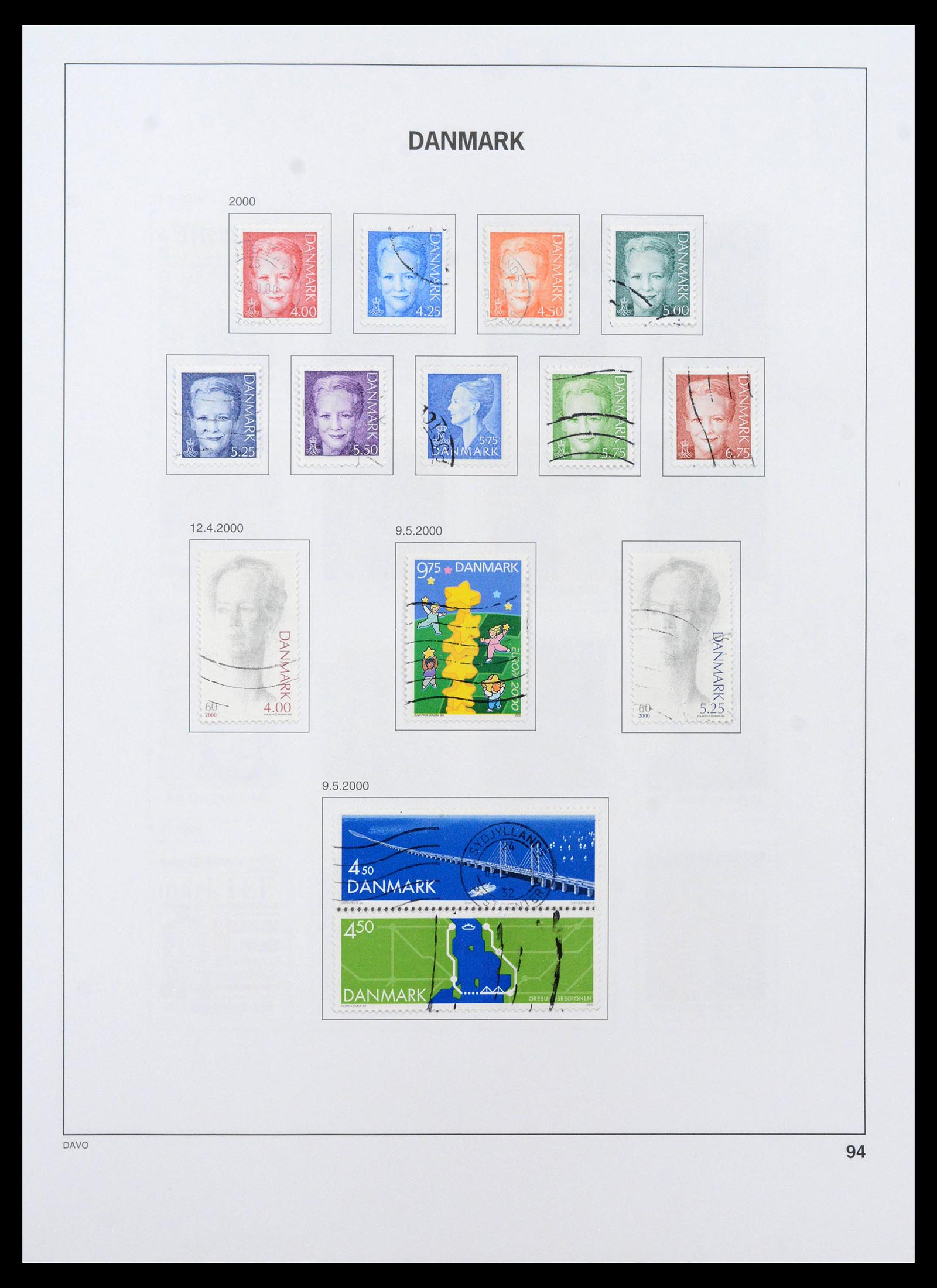 39428 0119 - Postzegelverzameling 39428 Denemarken 1851-2019.
