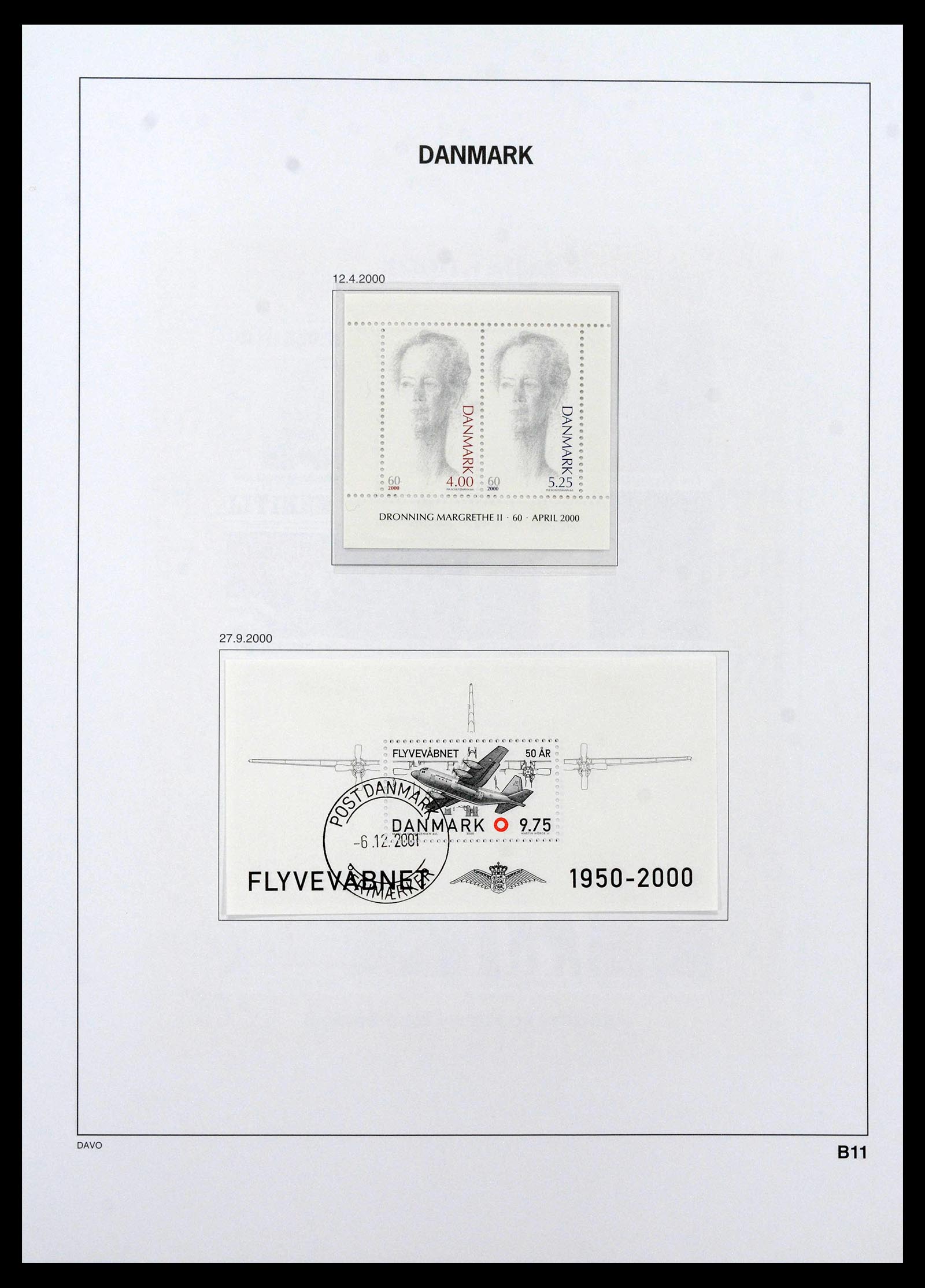 39428 0122 - Postzegelverzameling 39428 Denemarken 1851-2019.