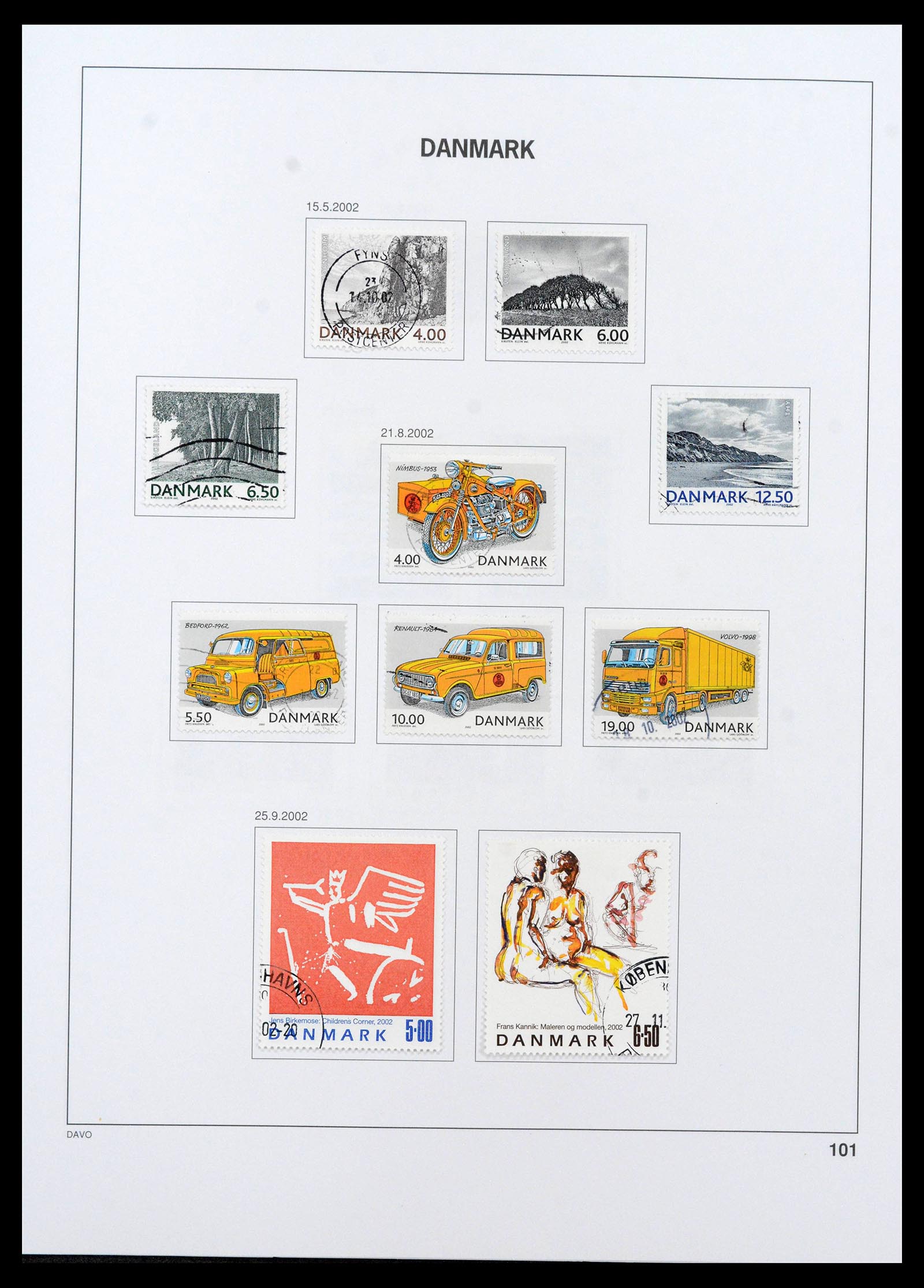 39428 0129 - Postzegelverzameling 39428 Denemarken 1851-2019.