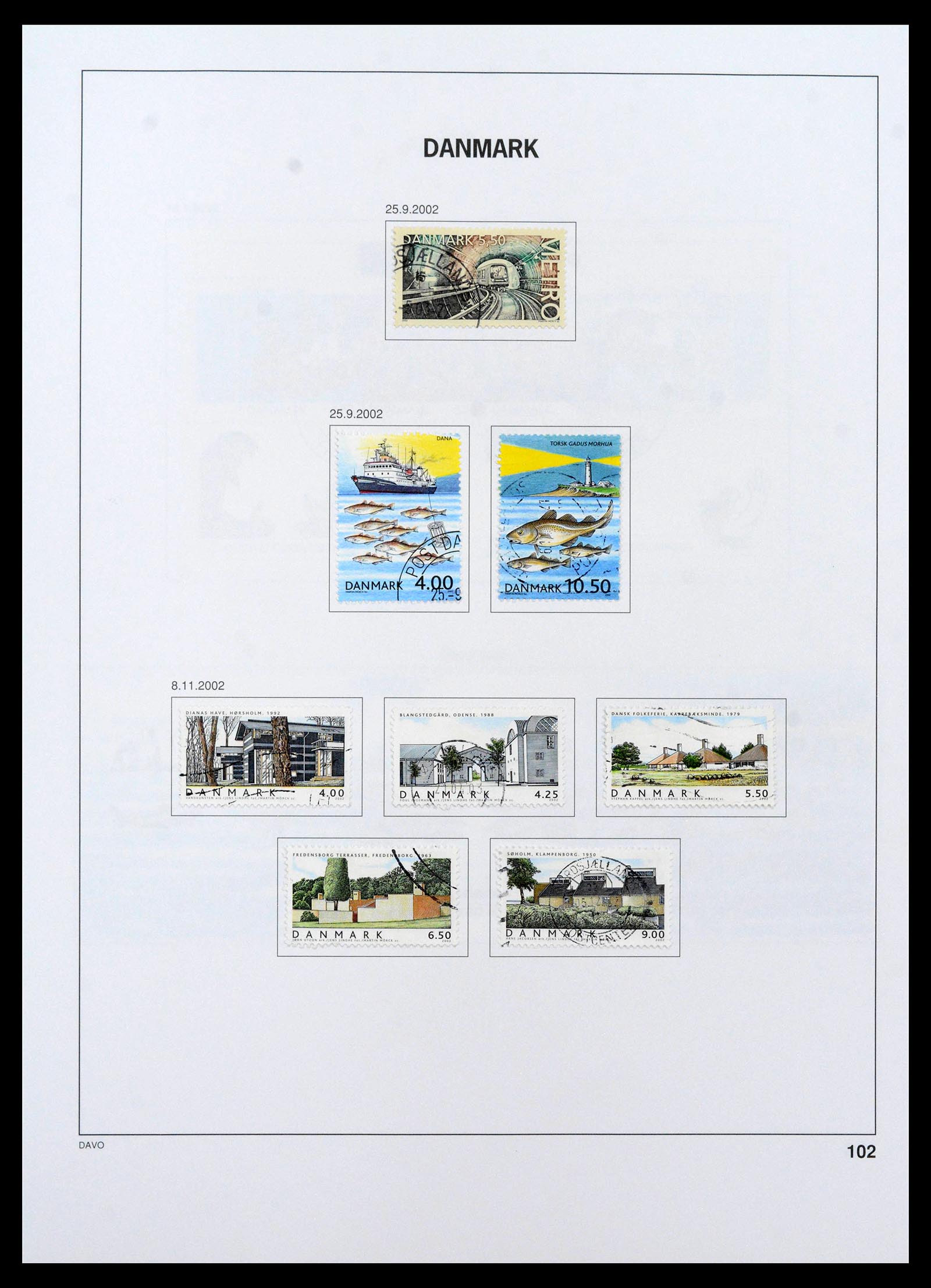 39428 0130 - Postzegelverzameling 39428 Denemarken 1851-2019.
