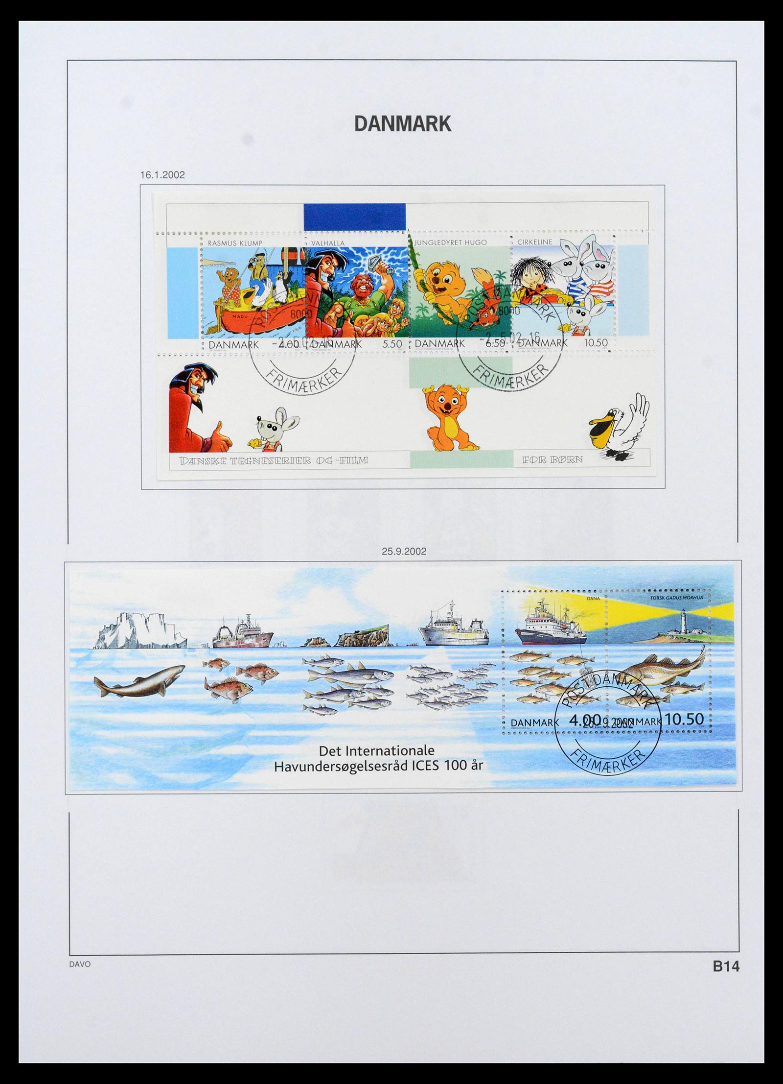 39428 0131 - Postzegelverzameling 39428 Denemarken 1851-2019.