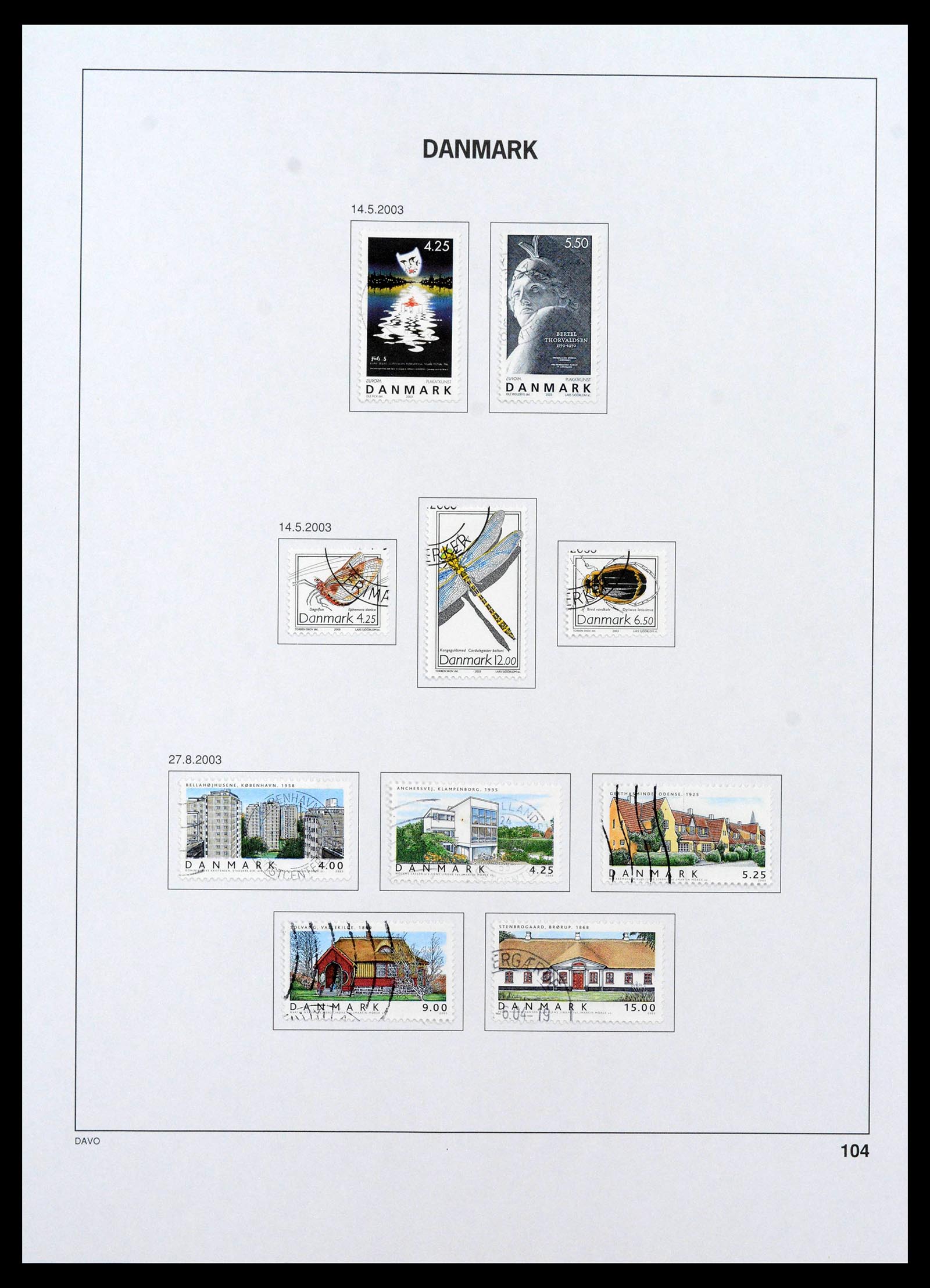 39428 0133 - Postzegelverzameling 39428 Denemarken 1851-2019.