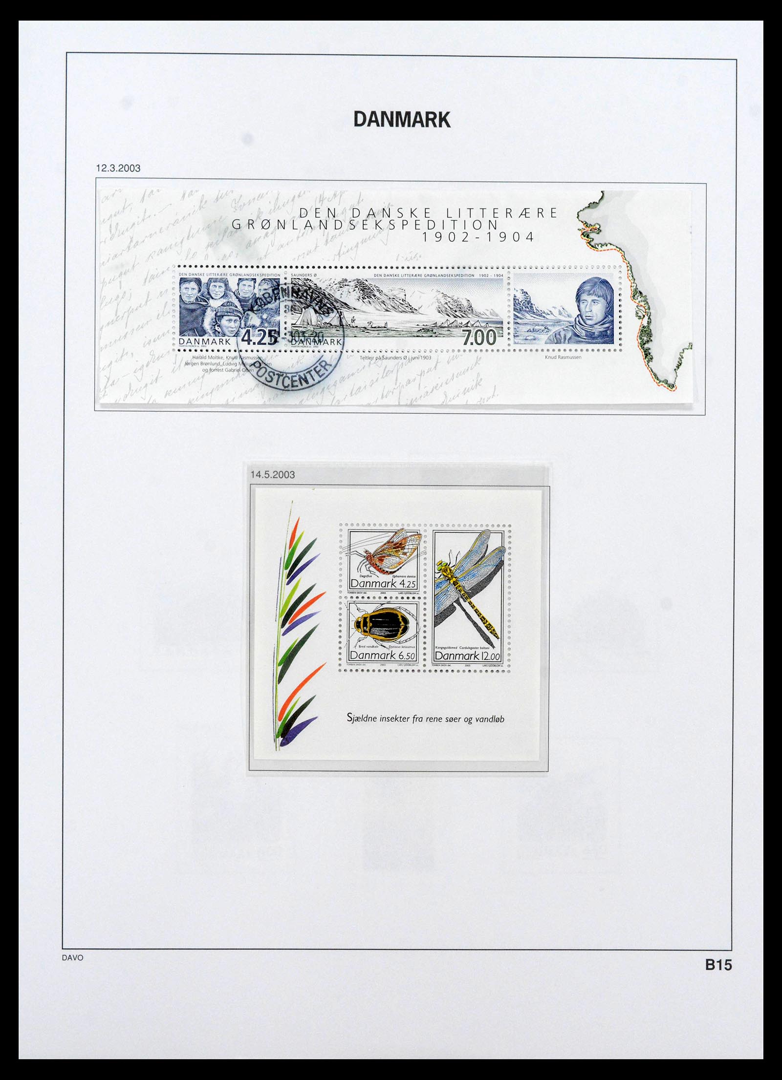 39428 0135 - Postzegelverzameling 39428 Denemarken 1851-2019.