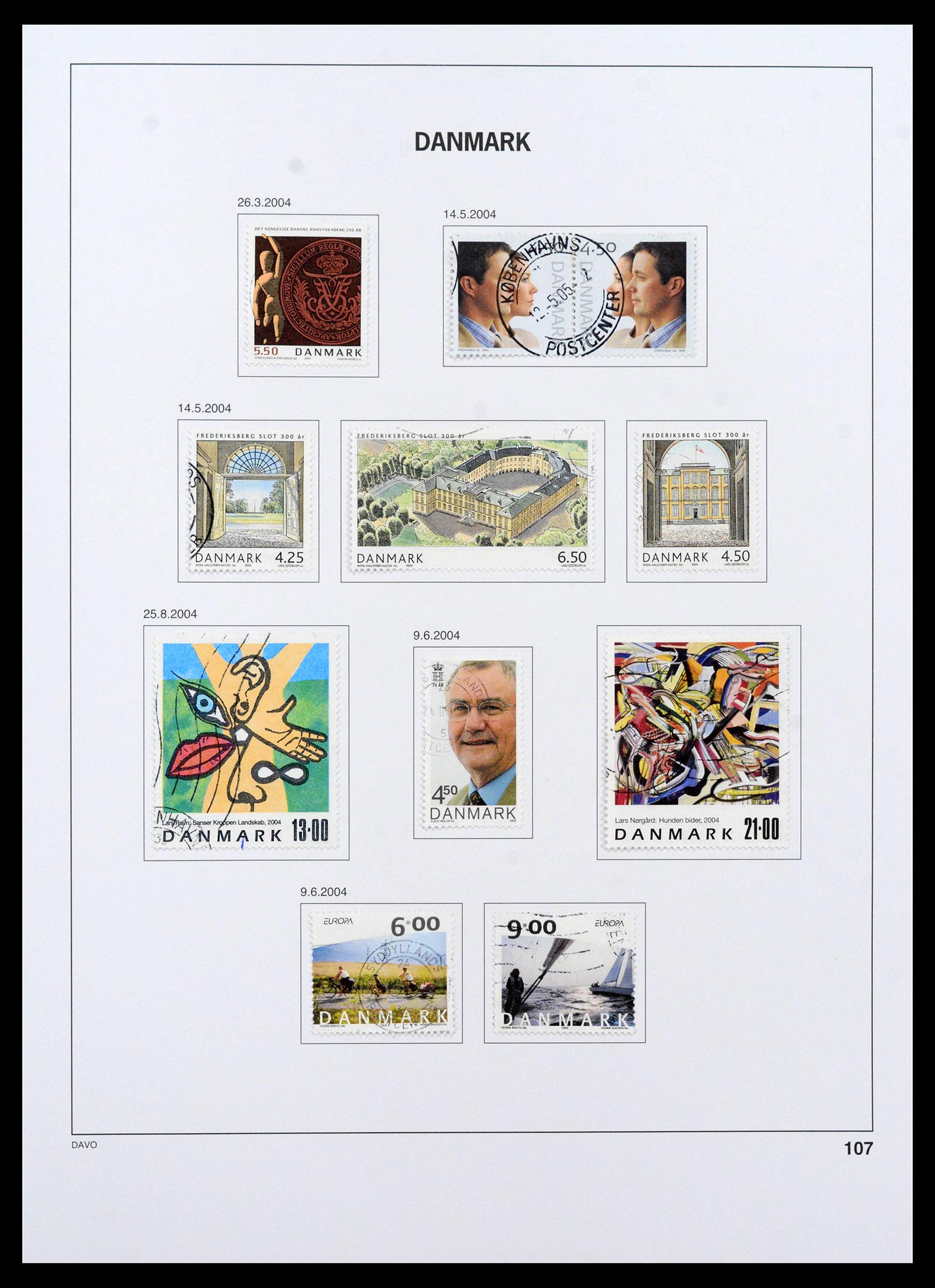 39428 0137 - Postzegelverzameling 39428 Denemarken 1851-2019.