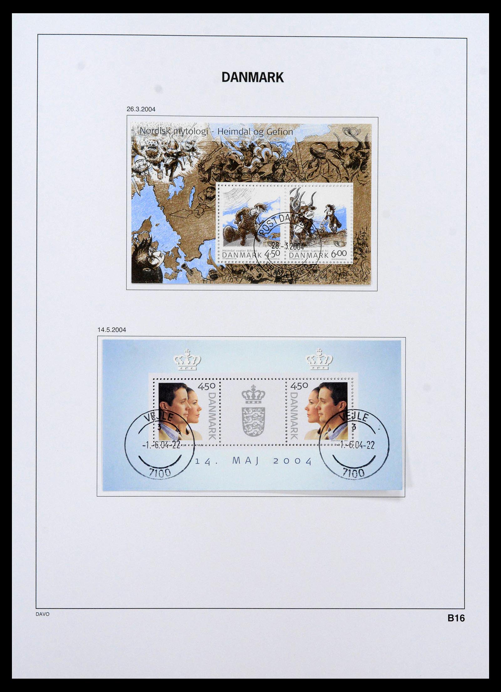 39428 0139 - Postzegelverzameling 39428 Denemarken 1851-2019.