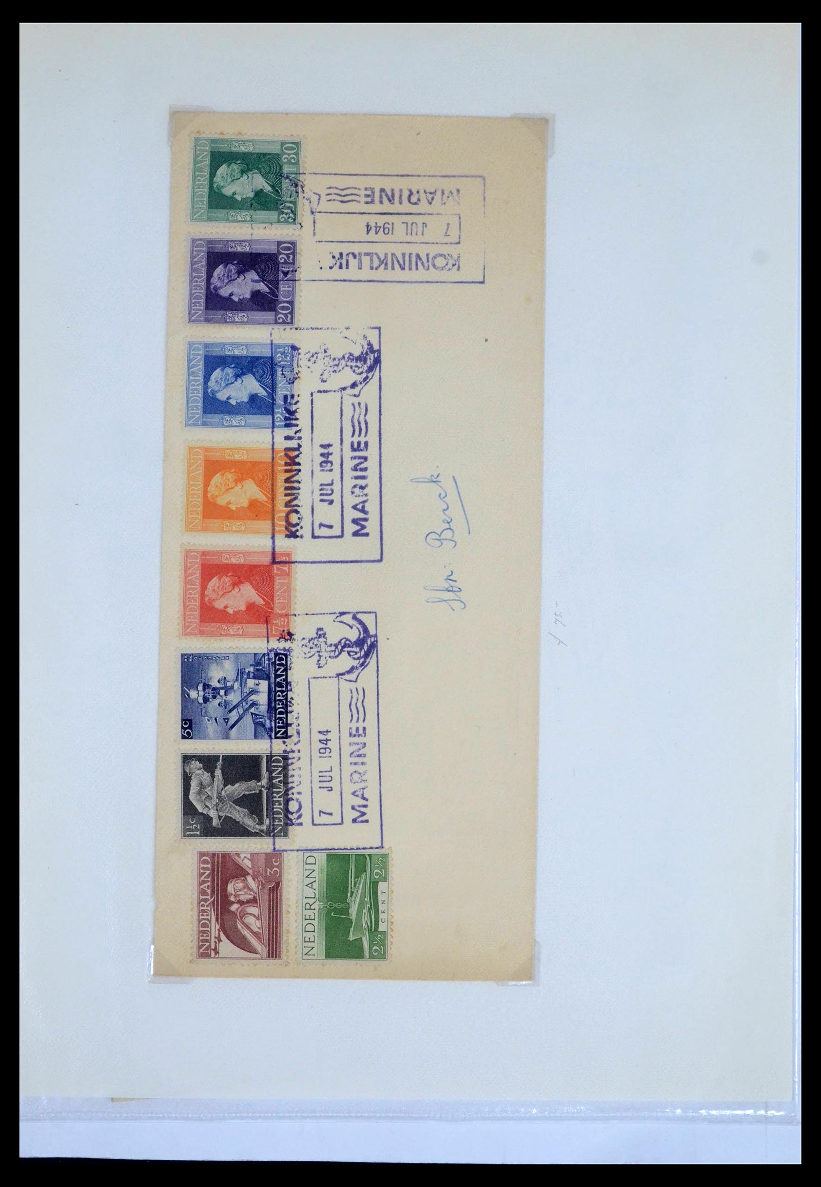 39429 0089 - Postzegelverzameling 39429 Nederland brieven 1821-1955.
