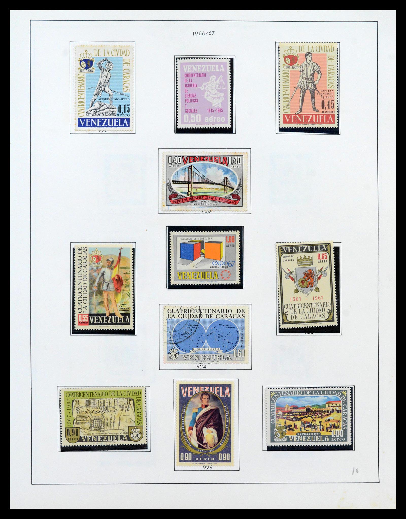 39436 0063 - Stamp collection 39436 Venezuela 1859-1985.