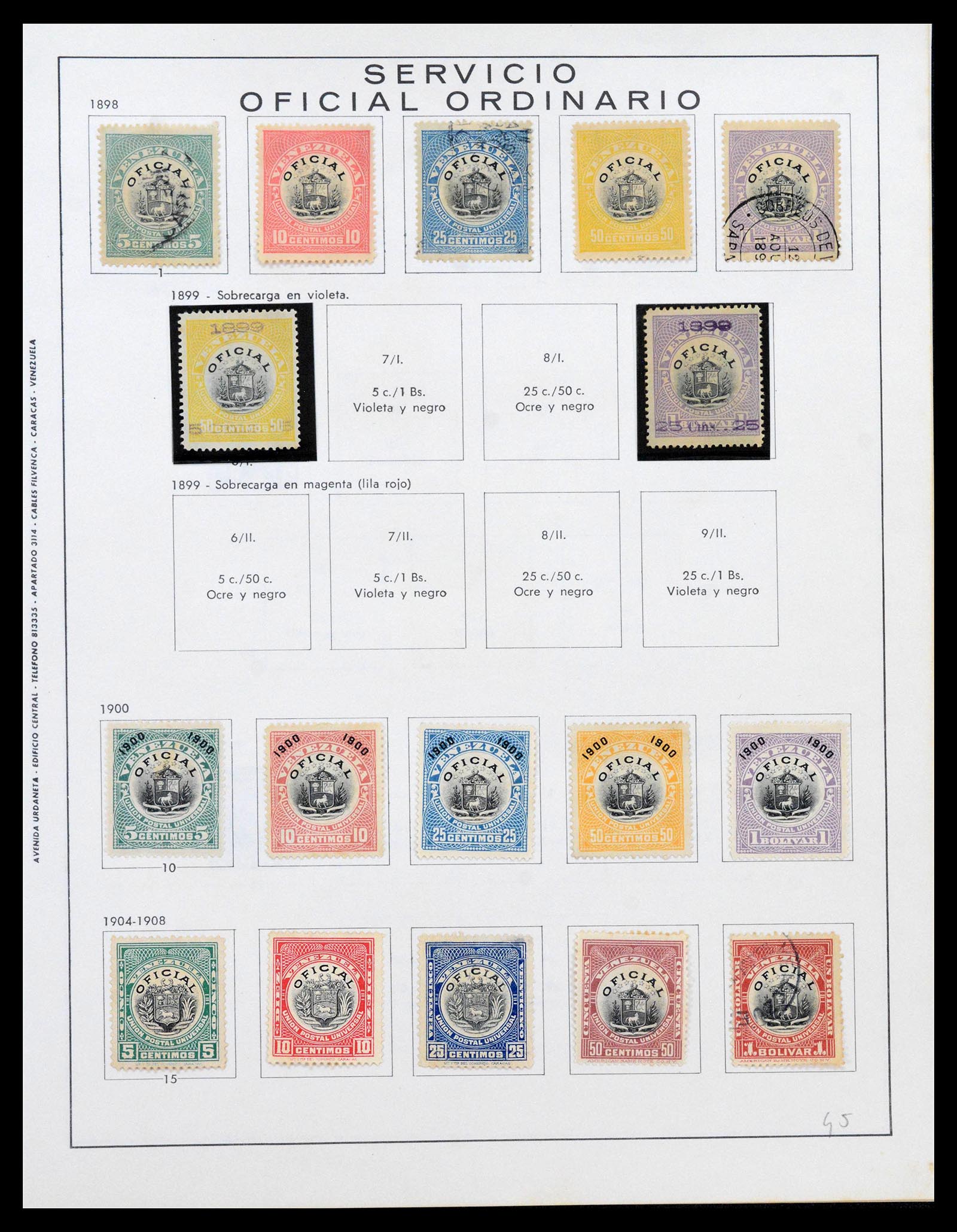 39436 0095 - Stamp collection 39436 Venezuela 1859-1985.