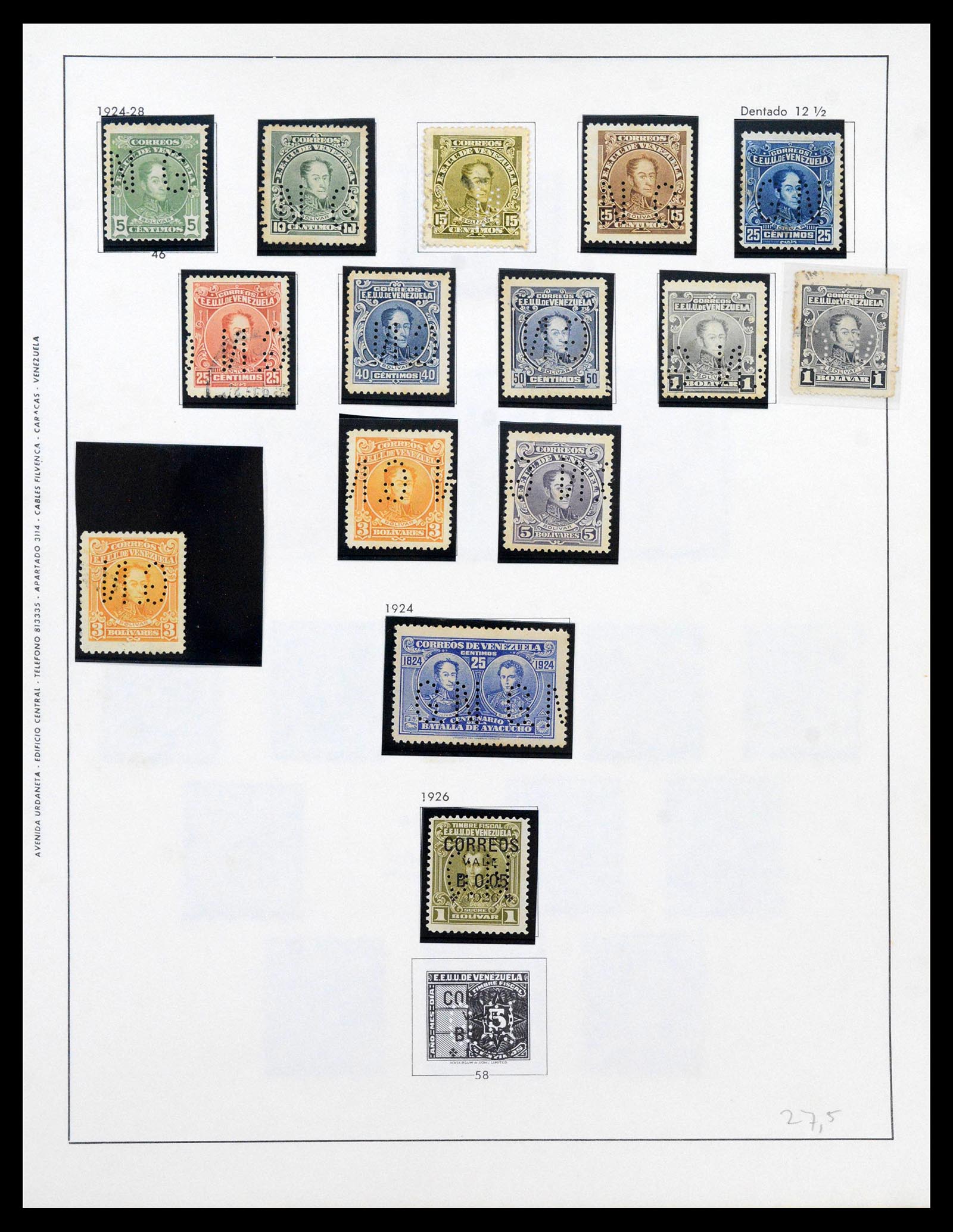39436 0098 - Stamp collection 39436 Venezuela 1859-1985.