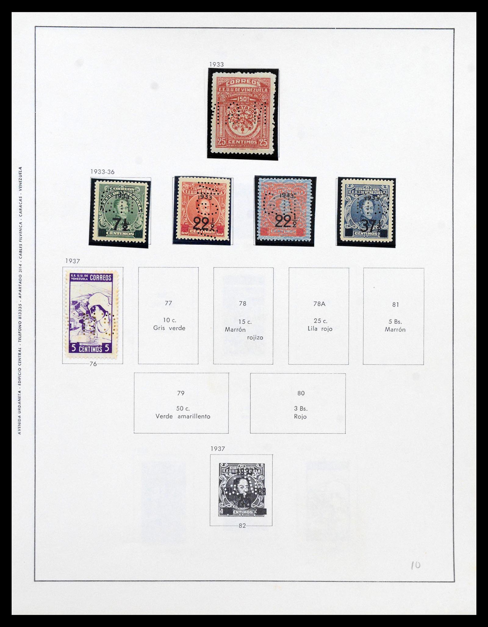 39436 0100 - Stamp collection 39436 Venezuela 1859-1985.