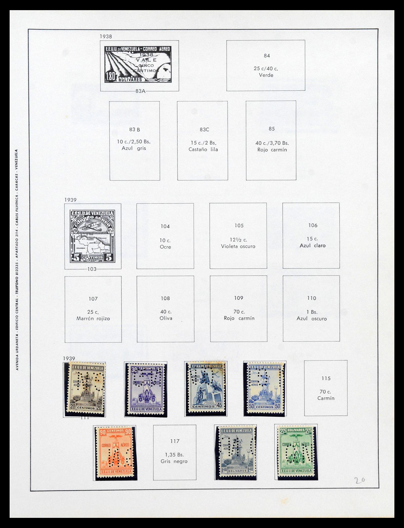 39436 0109 - Stamp collection 39436 Venezuela 1859-1985.