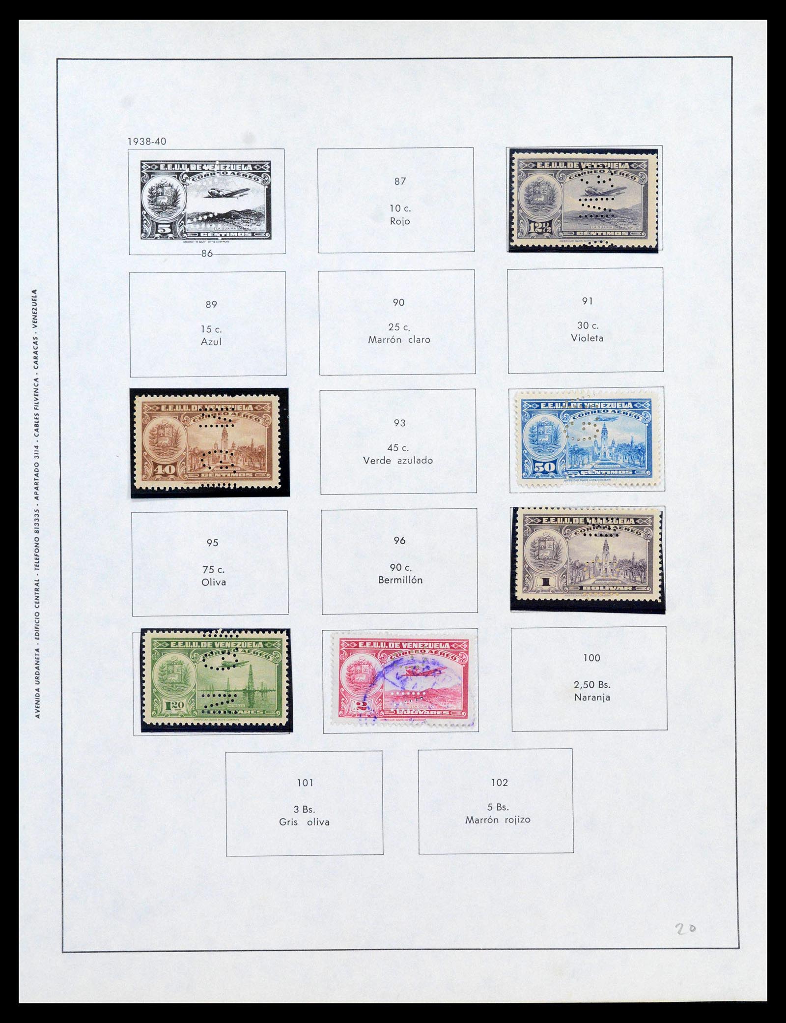 39436 0110 - Stamp collection 39436 Venezuela 1859-1985.