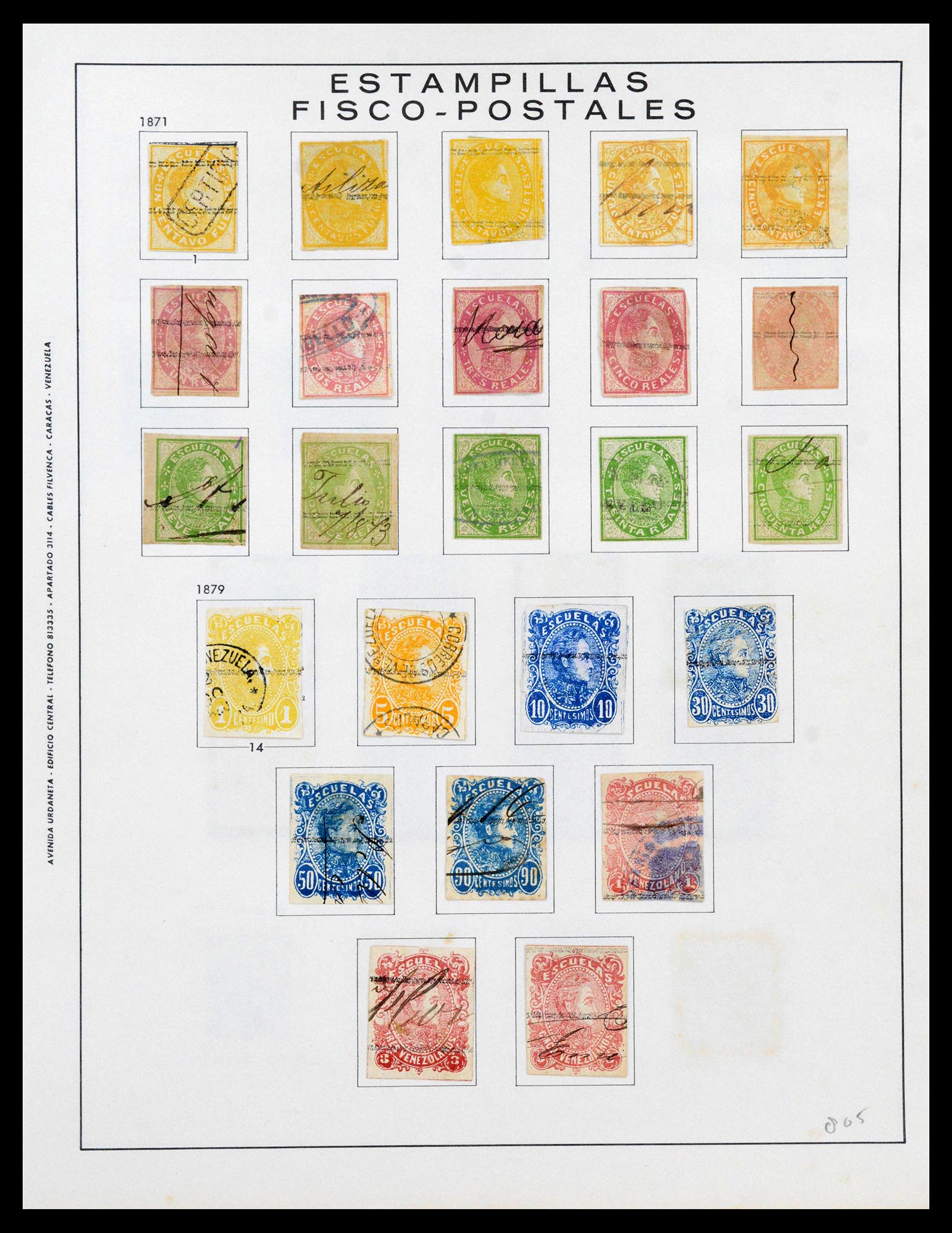 39436 0112 - Stamp collection 39436 Venezuela 1859-1985.