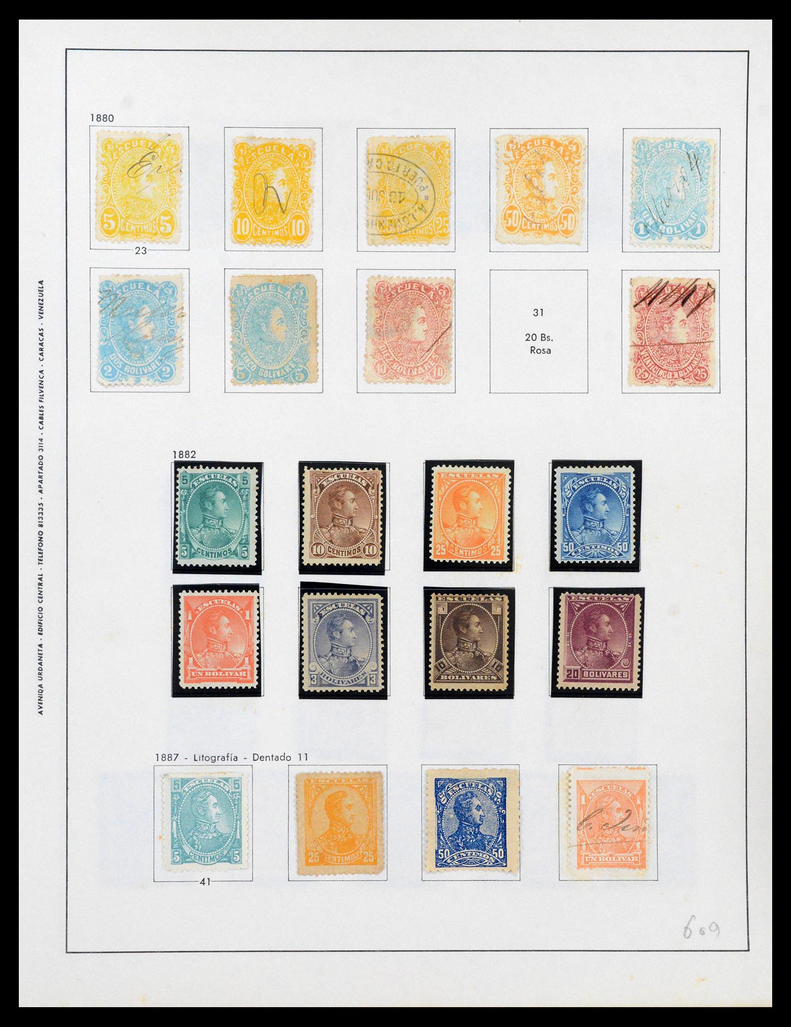 39436 0113 - Stamp collection 39436 Venezuela 1859-1985.