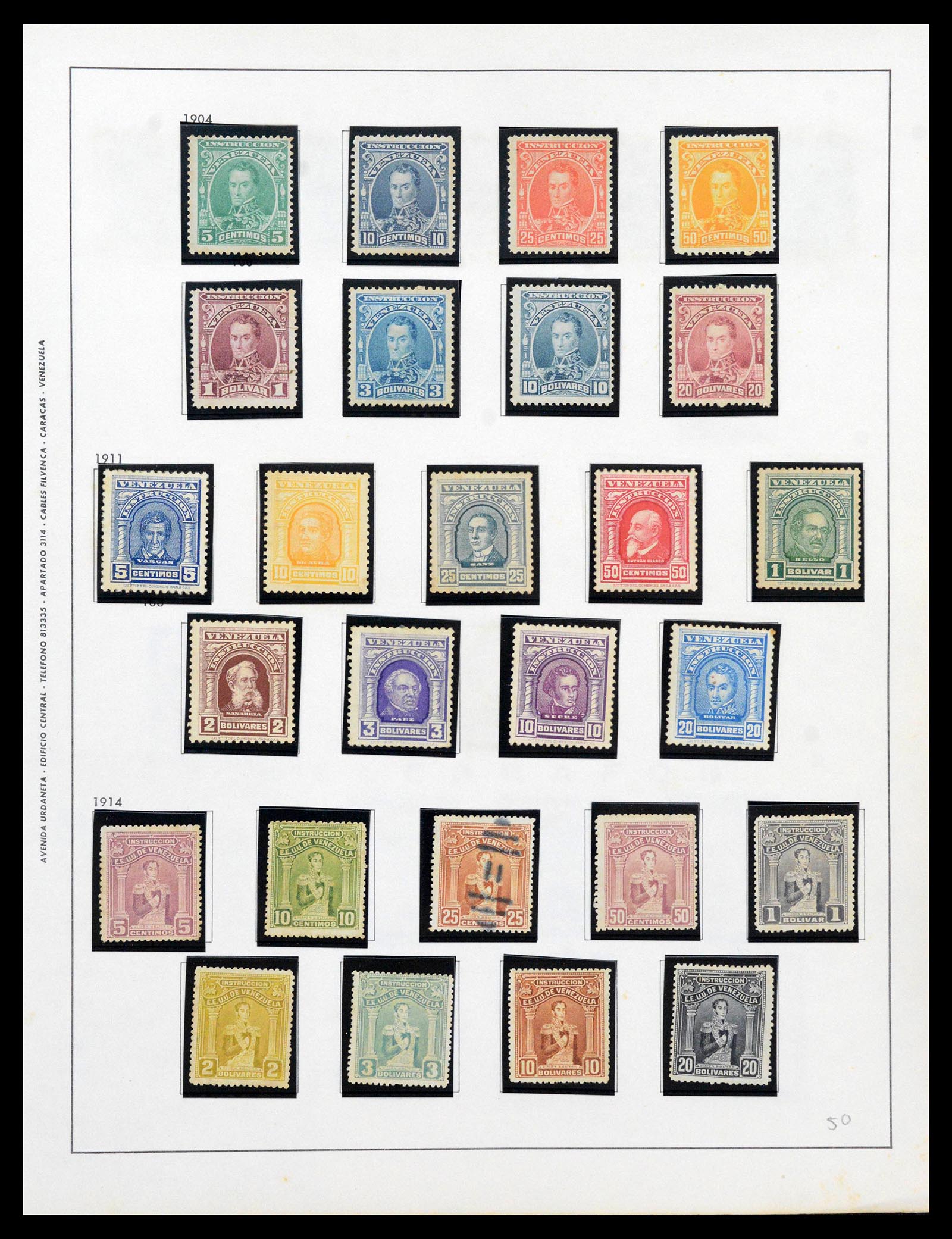 39436 0118 - Stamp collection 39436 Venezuela 1859-1985.