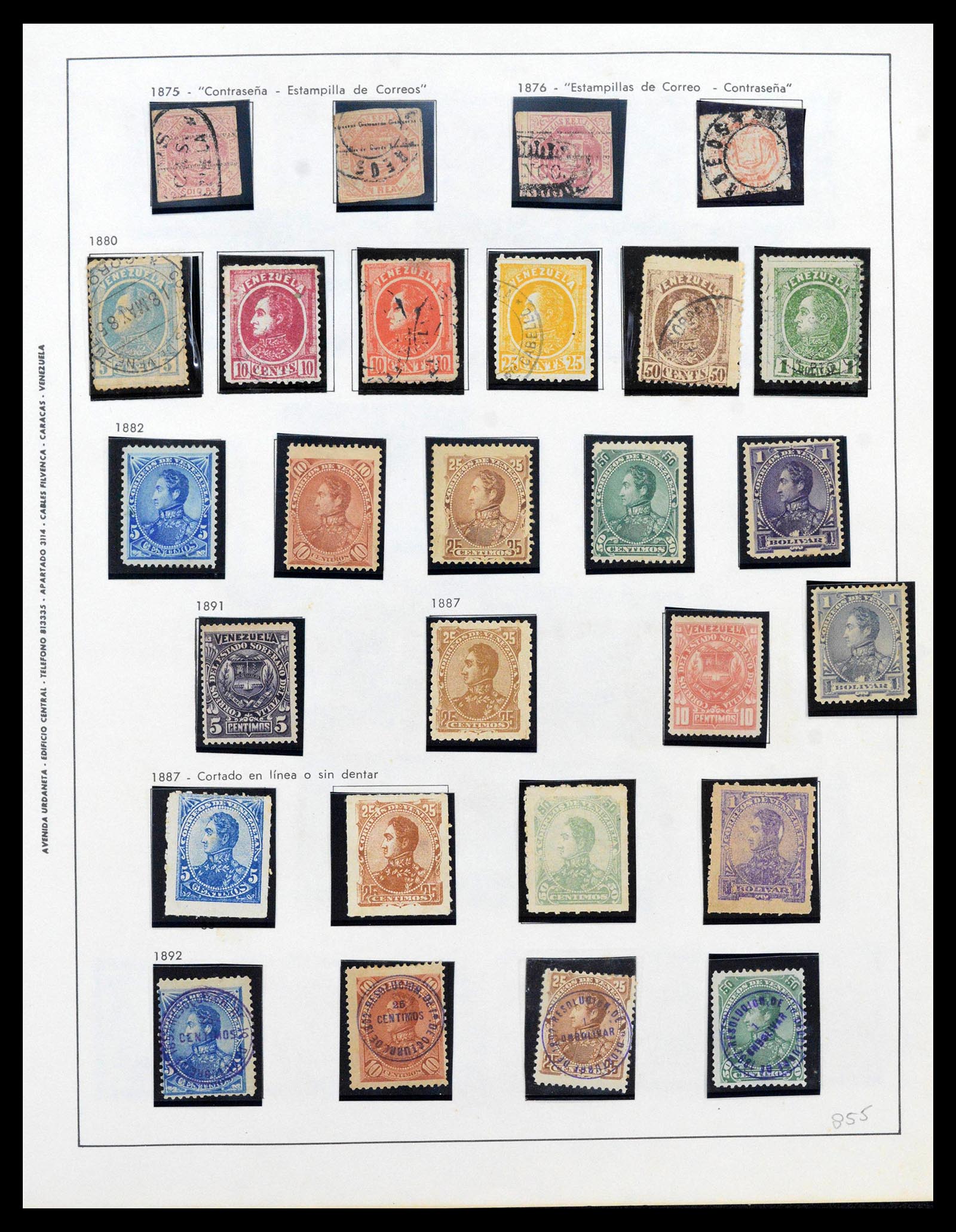 39436 0124 - Stamp collection 39436 Venezuela 1859-1985.