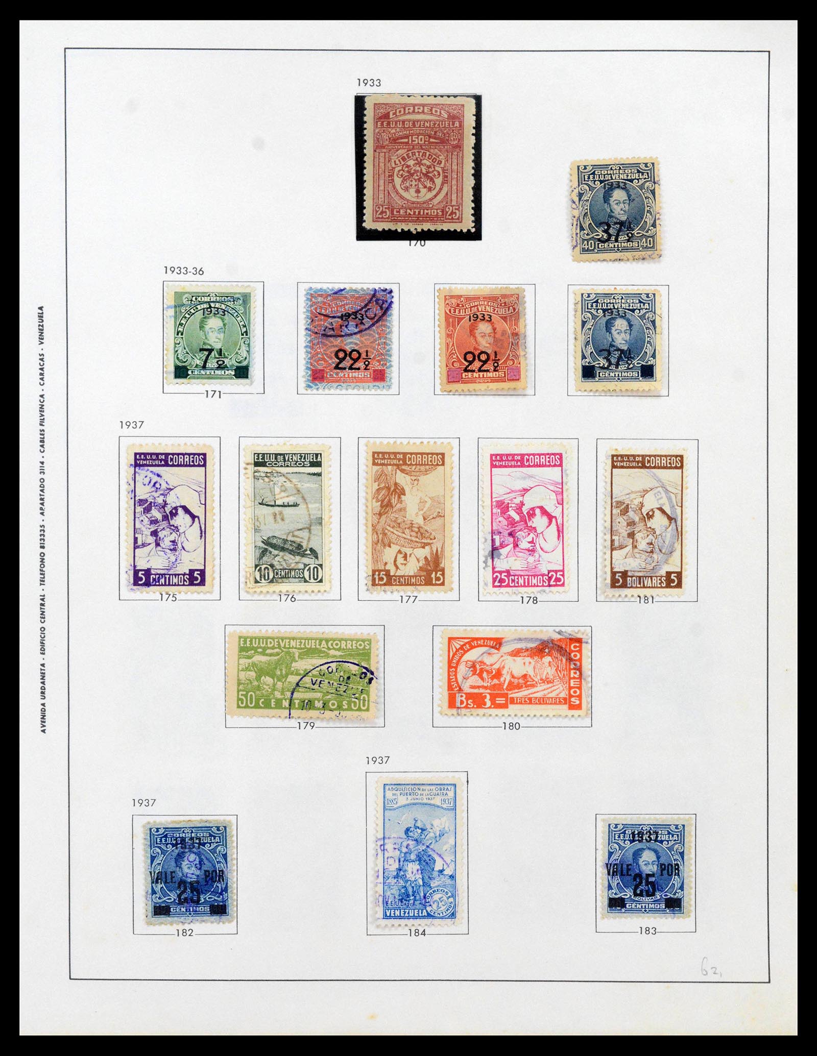 39436 0138 - Stamp collection 39436 Venezuela 1859-1985.