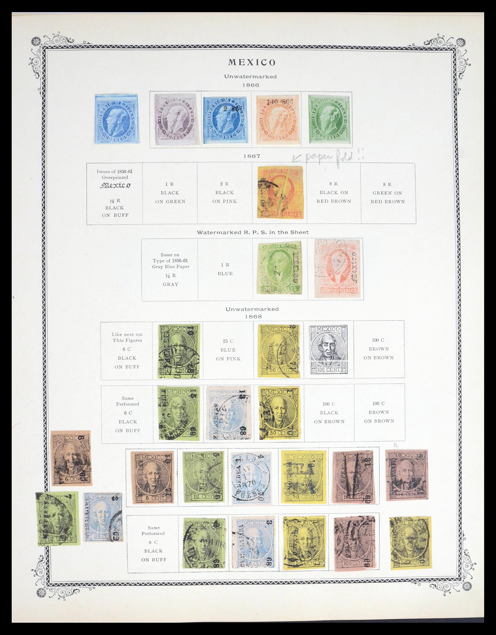 39439 0002 - Stamp collection 39439 Mexico 1856-1950.