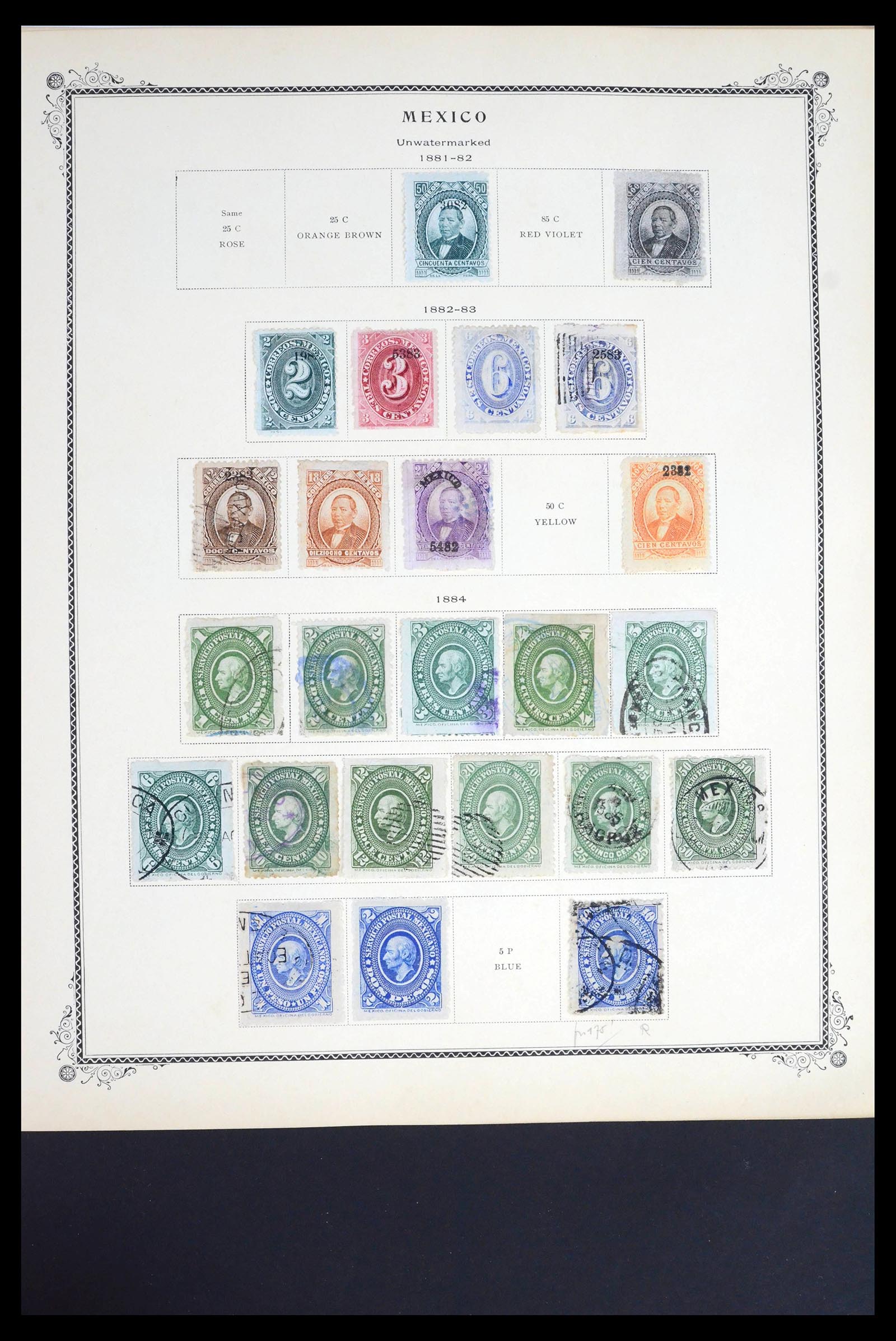 39439 0005 - Stamp collection 39439 Mexico 1856-1950.