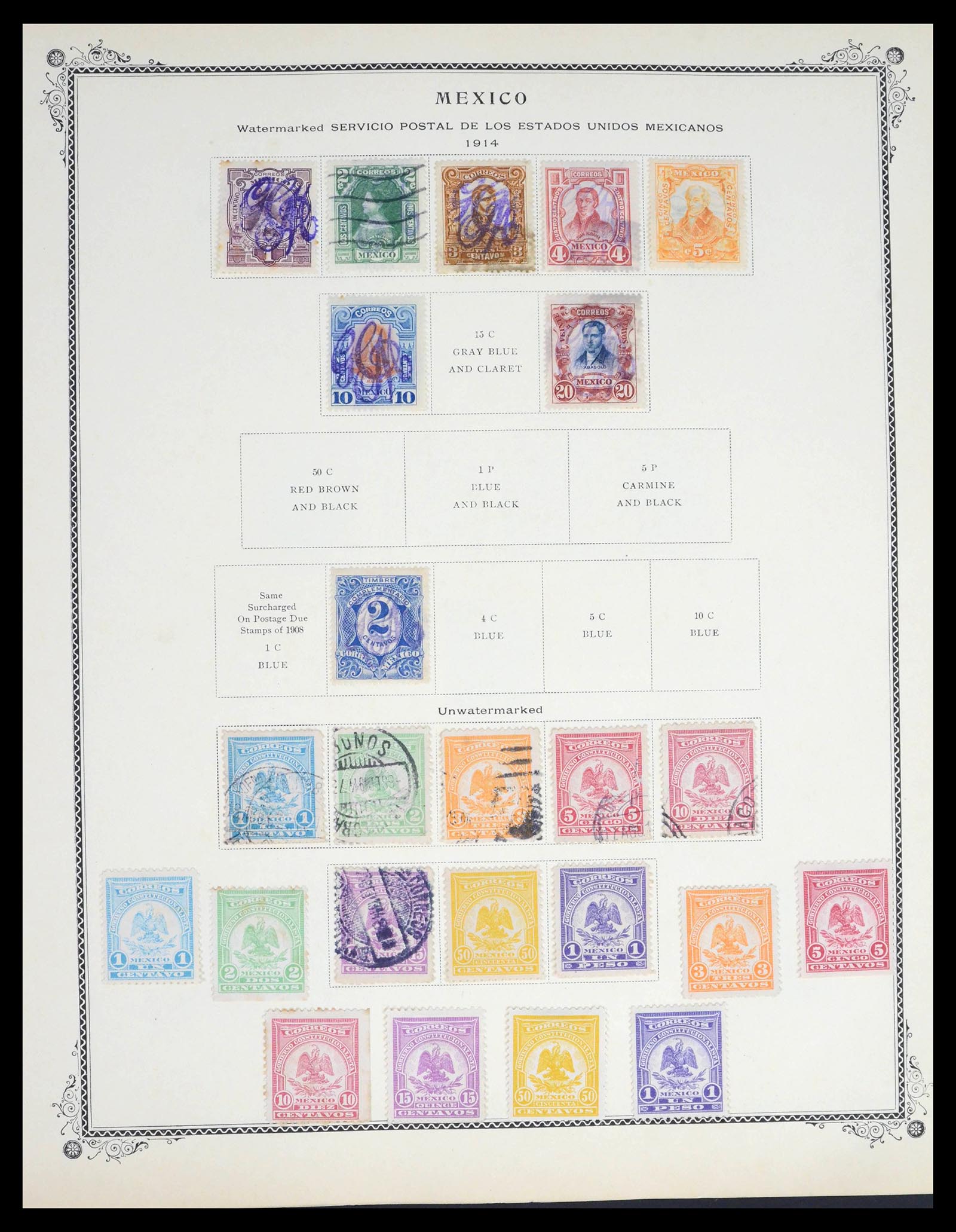 39439 0017 - Stamp collection 39439 Mexico 1856-1950.