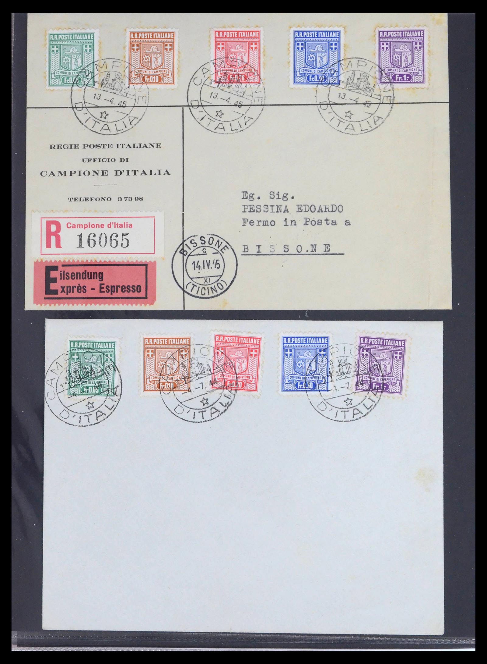 39441 0003 - Stamp collection 39441 Switzerland covers from 1870.