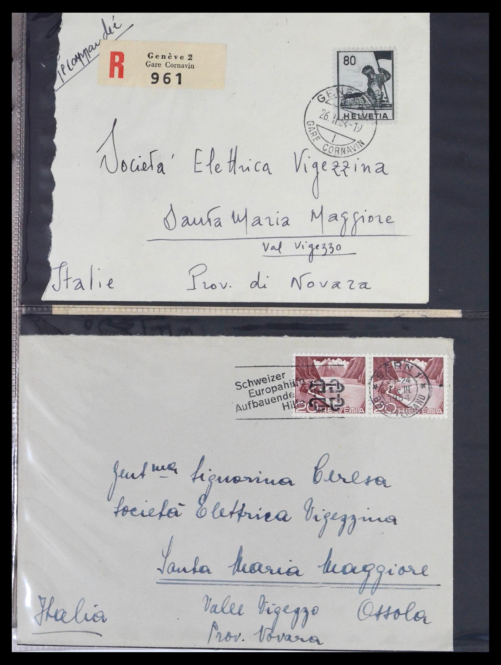 39441 0011 - Stamp collection 39441 Switzerland covers from 1870.