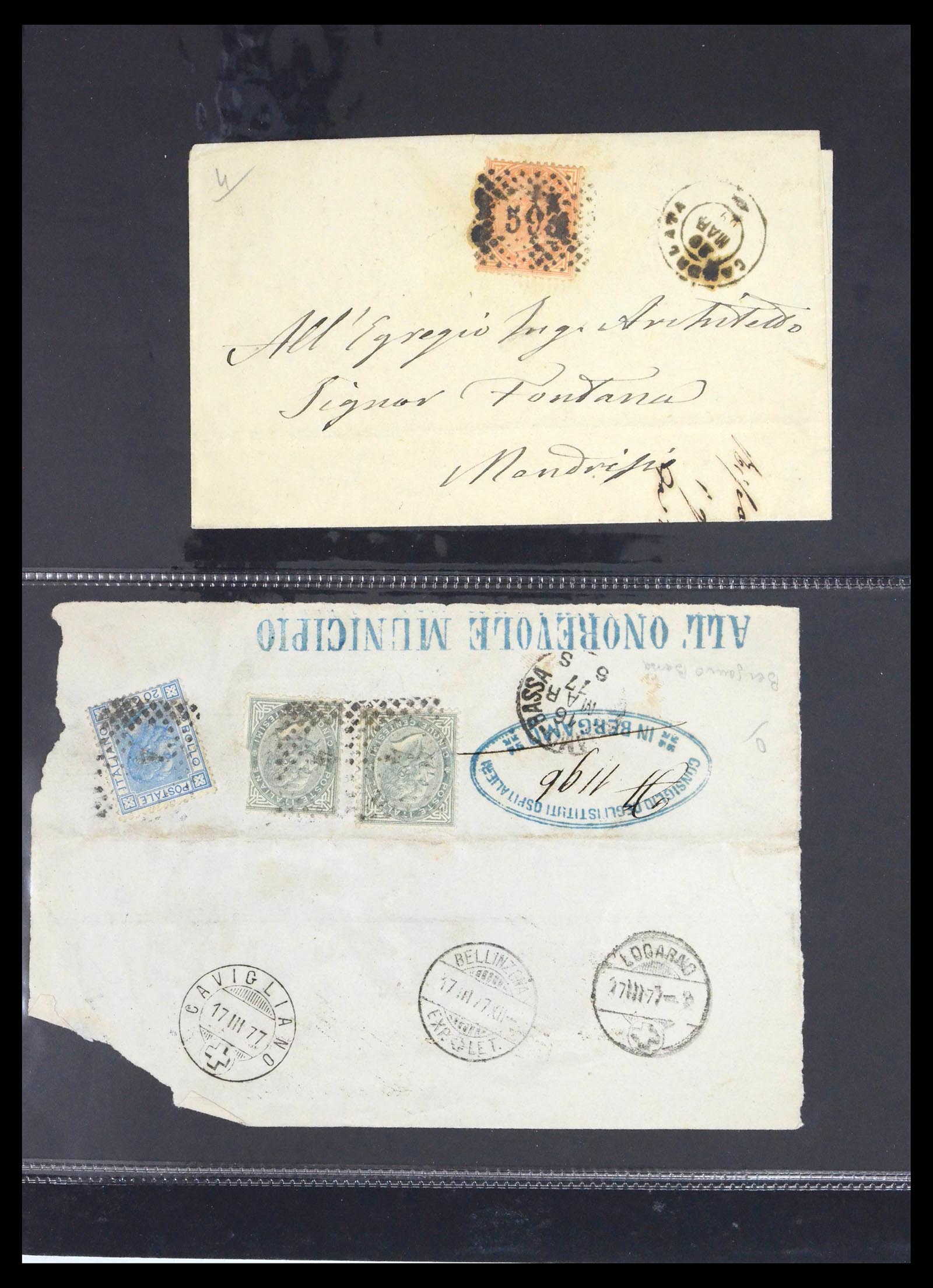 39441 0016 - Stamp collection 39441 Switzerland covers from 1870.