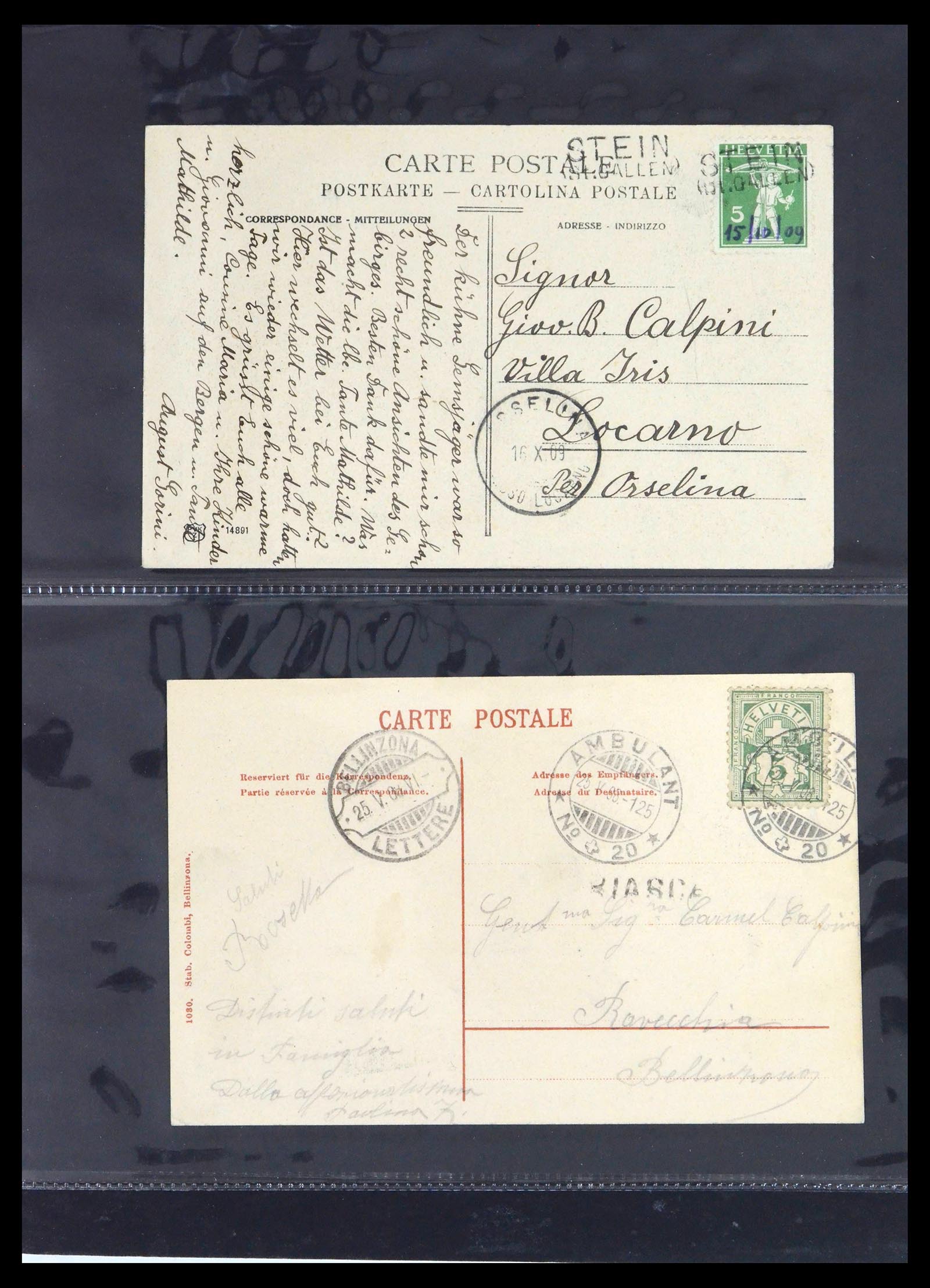 39441 0019 - Stamp collection 39441 Switzerland covers from 1870.