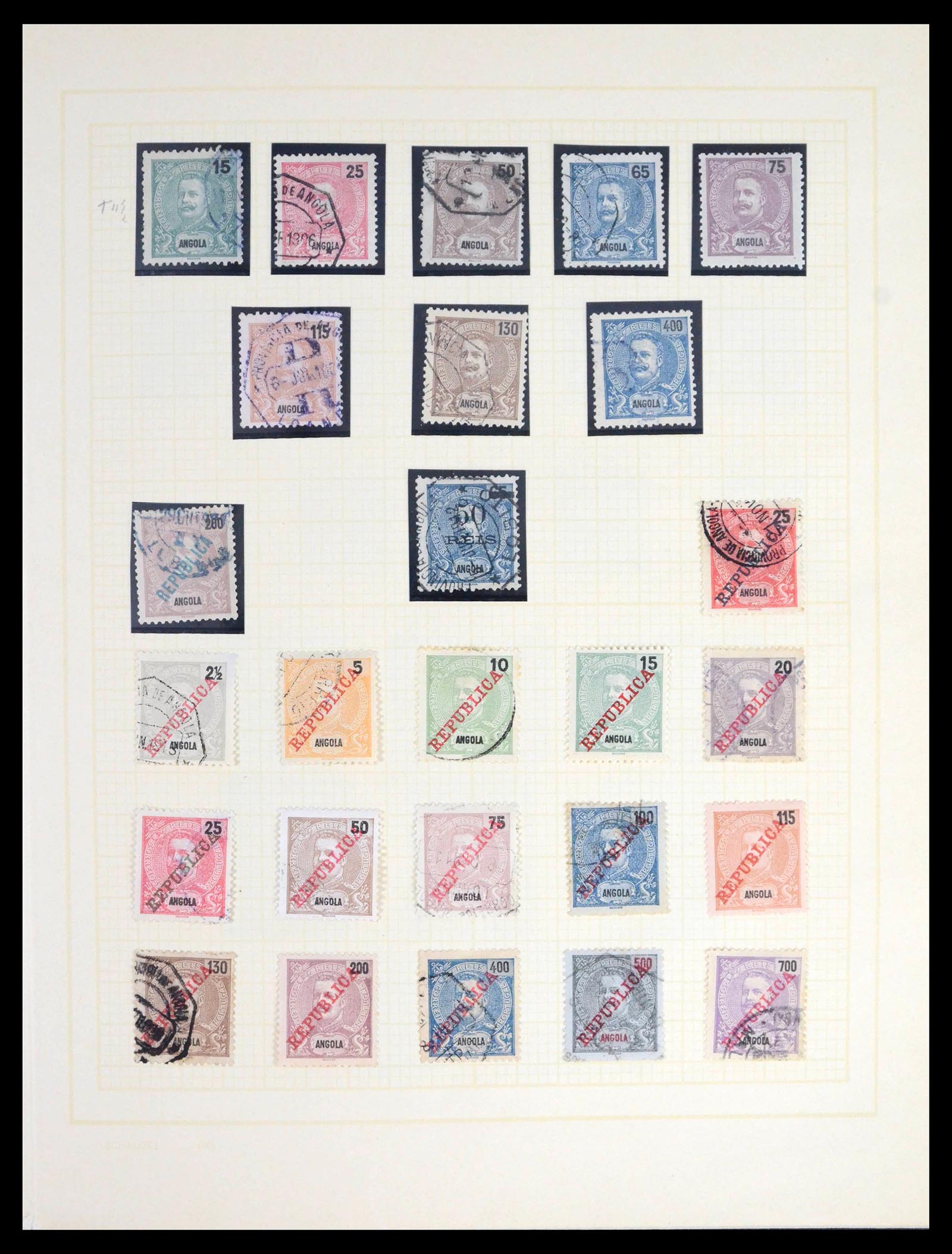 39442 0010 - Stamp collection 39442 Angola 1870-2002.