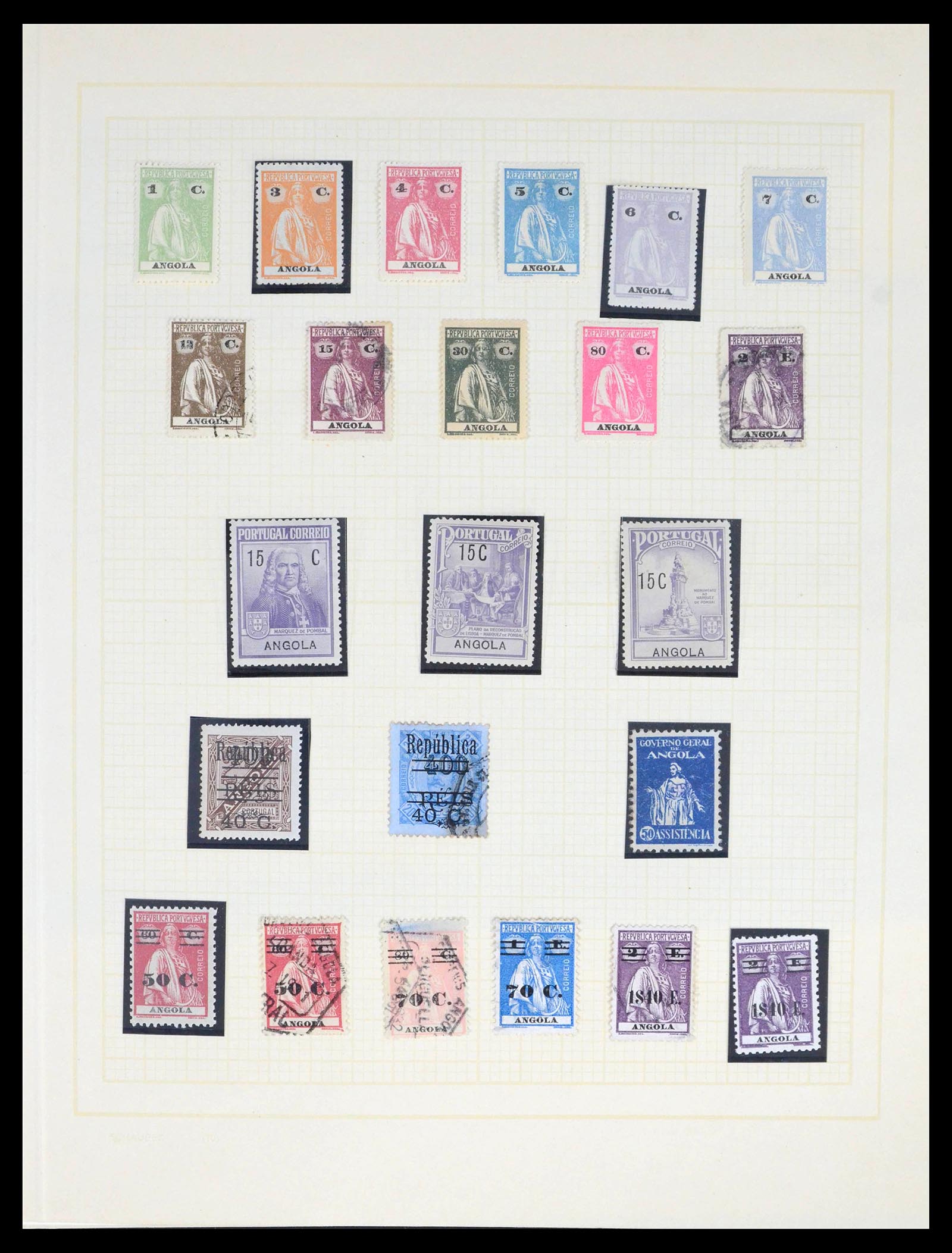 39442 0017 - Stamp collection 39442 Angola 1870-2002.