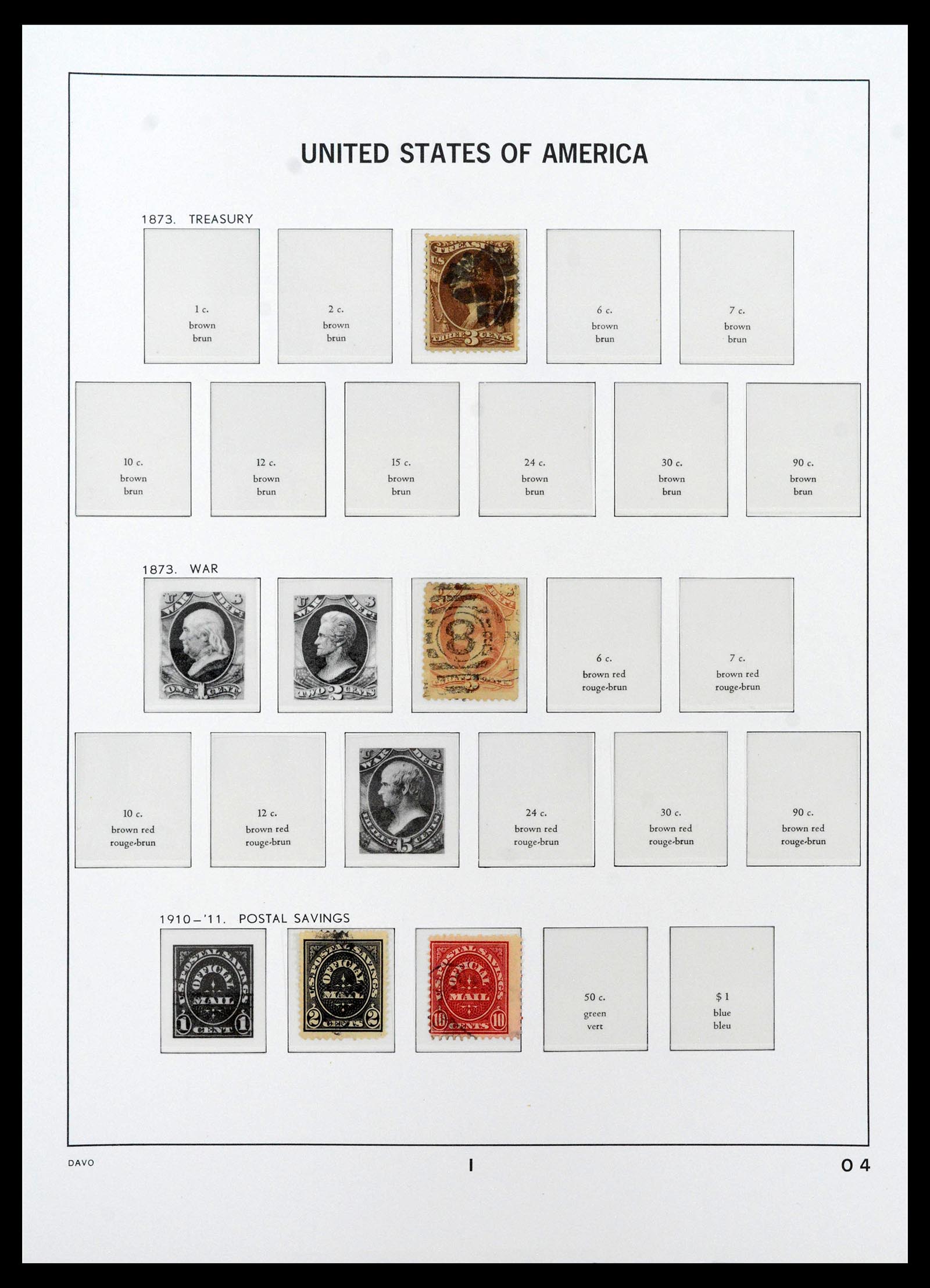 39443 0061 - Postzegelverzameling 39443 USA 1851-1976.