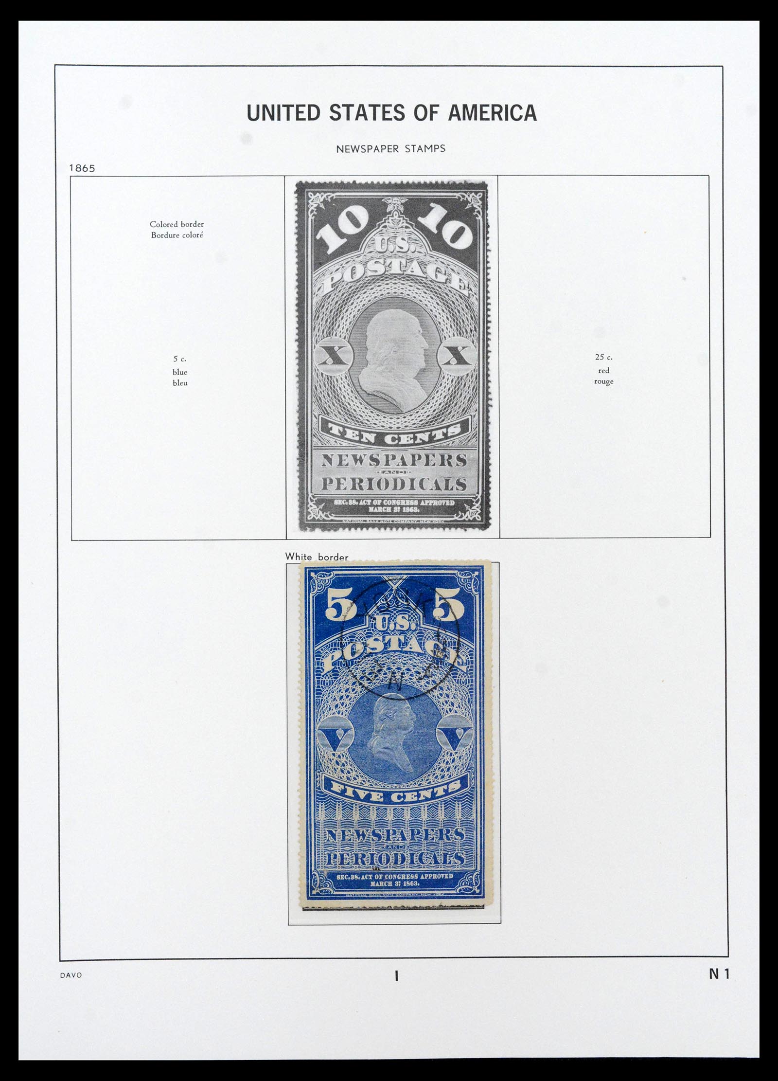 39443 0063 - Postzegelverzameling 39443 USA 1851-1976.