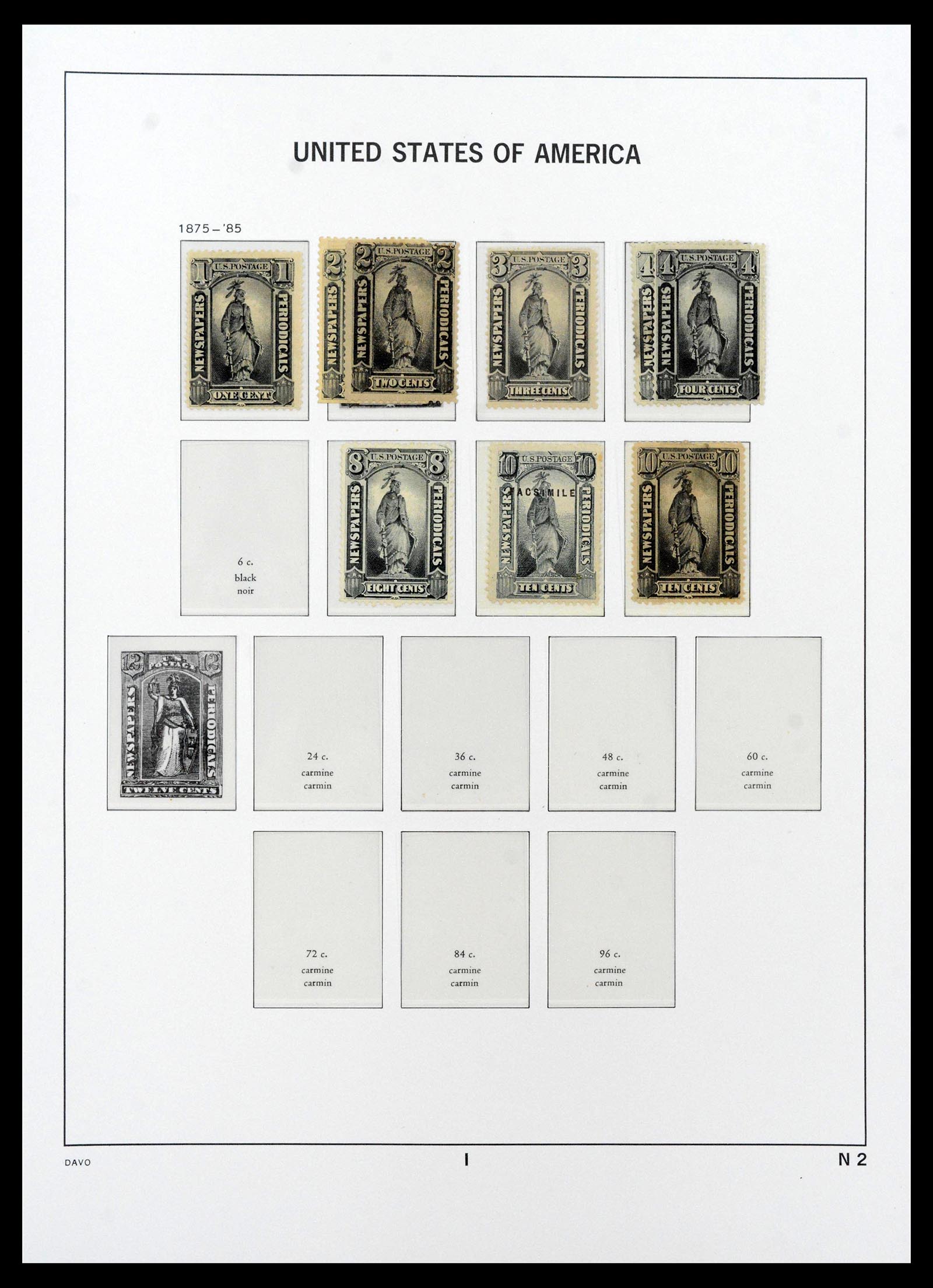 39443 0064 - Postzegelverzameling 39443 USA 1851-1976.