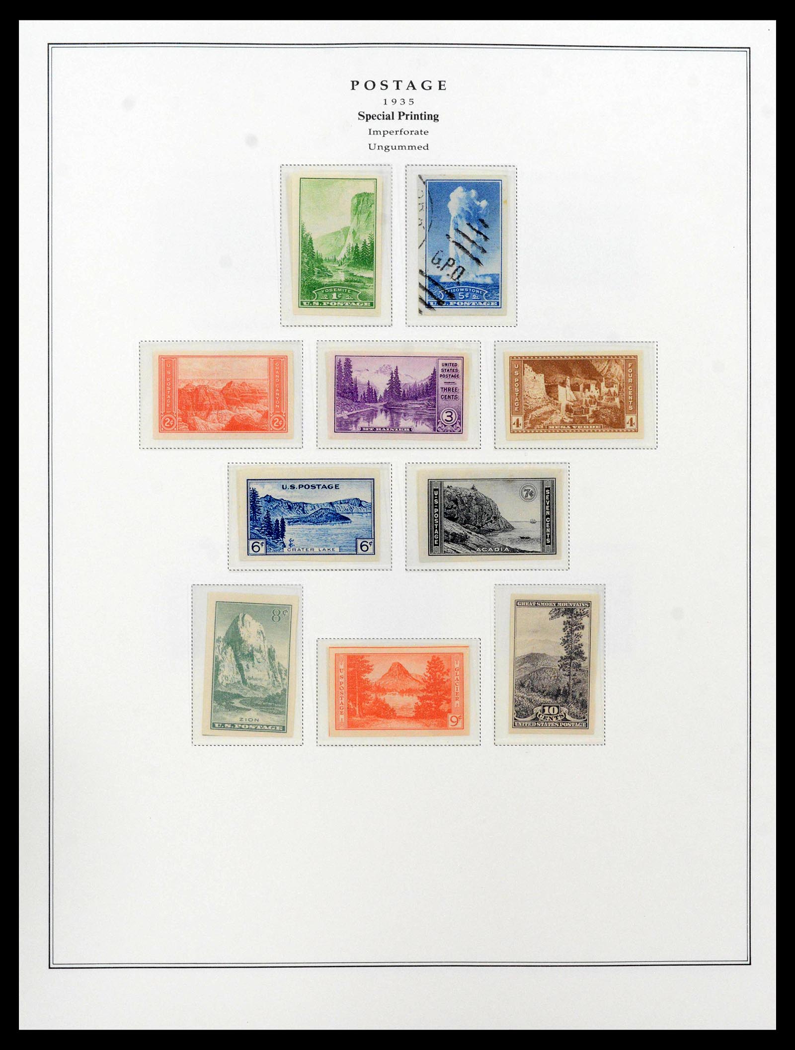 39443 0068 - Postzegelverzameling 39443 USA 1851-1976.