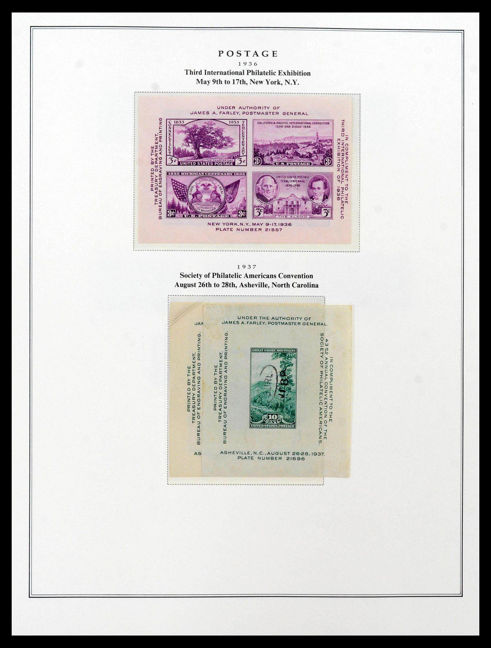 39443 0070 - Postzegelverzameling 39443 USA 1851-1976.